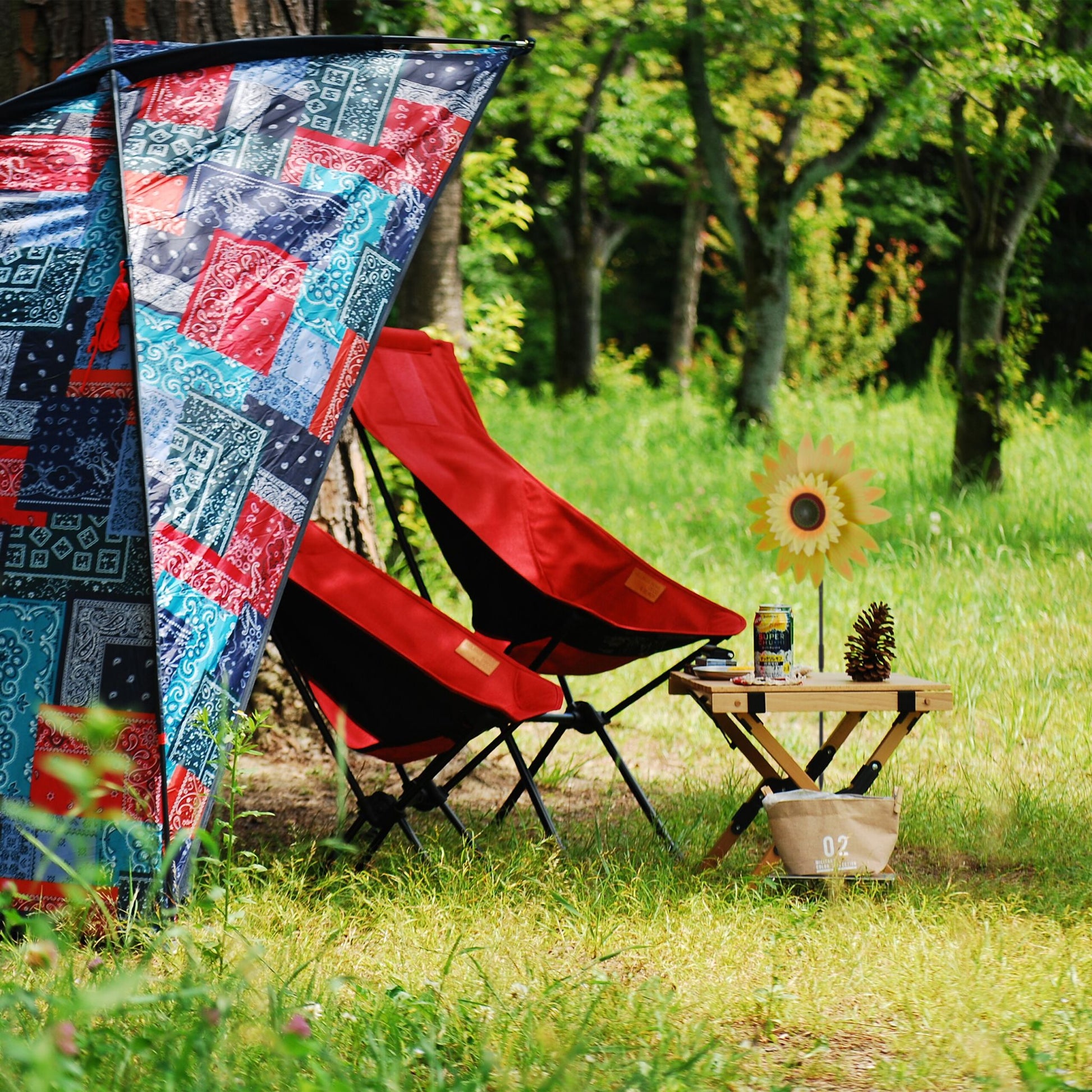 Windrad Sonnenblume 2er-Set Gelb-Orange-Schwarz von Relaxdays