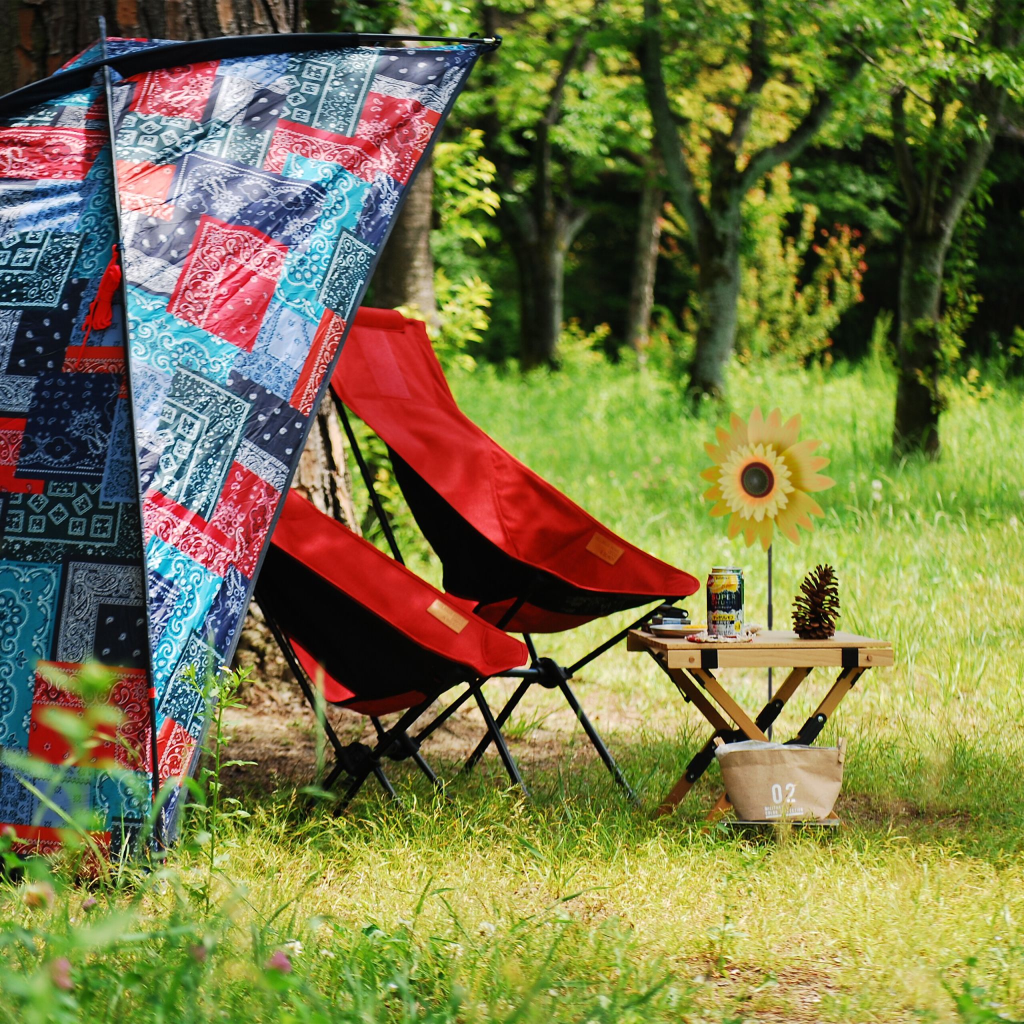 Windrad Sonnenblume 2er-Set Gelb-Orange-Schwarz von Relaxdays