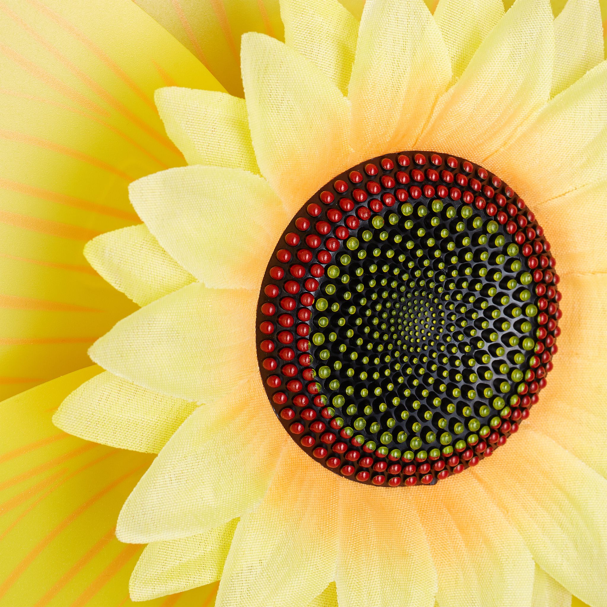 Windrad Sonnenblume 2er-Set Gelb-Orange-Schwarz von Relaxdays