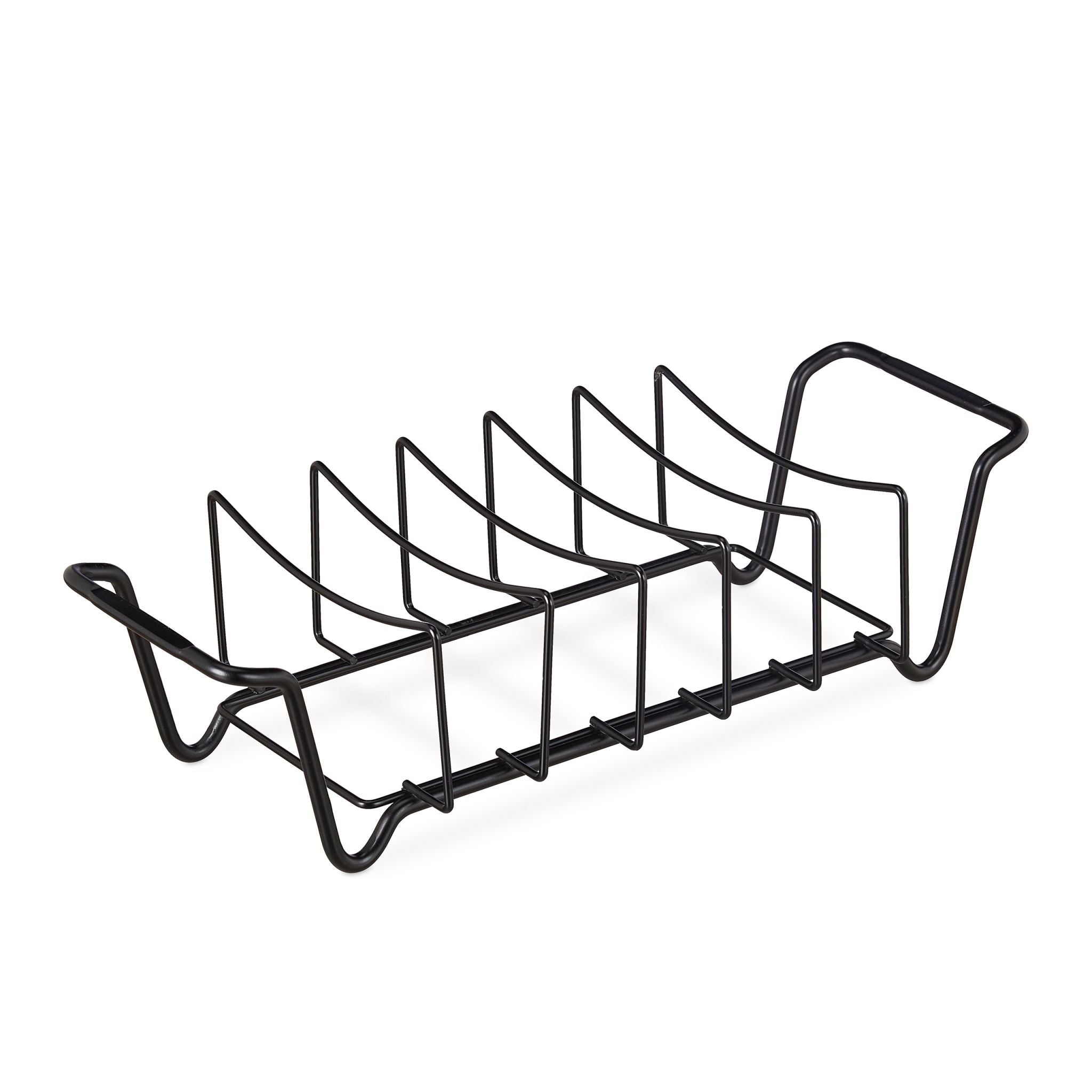 Rippchenhalter für den Grill Schwarz