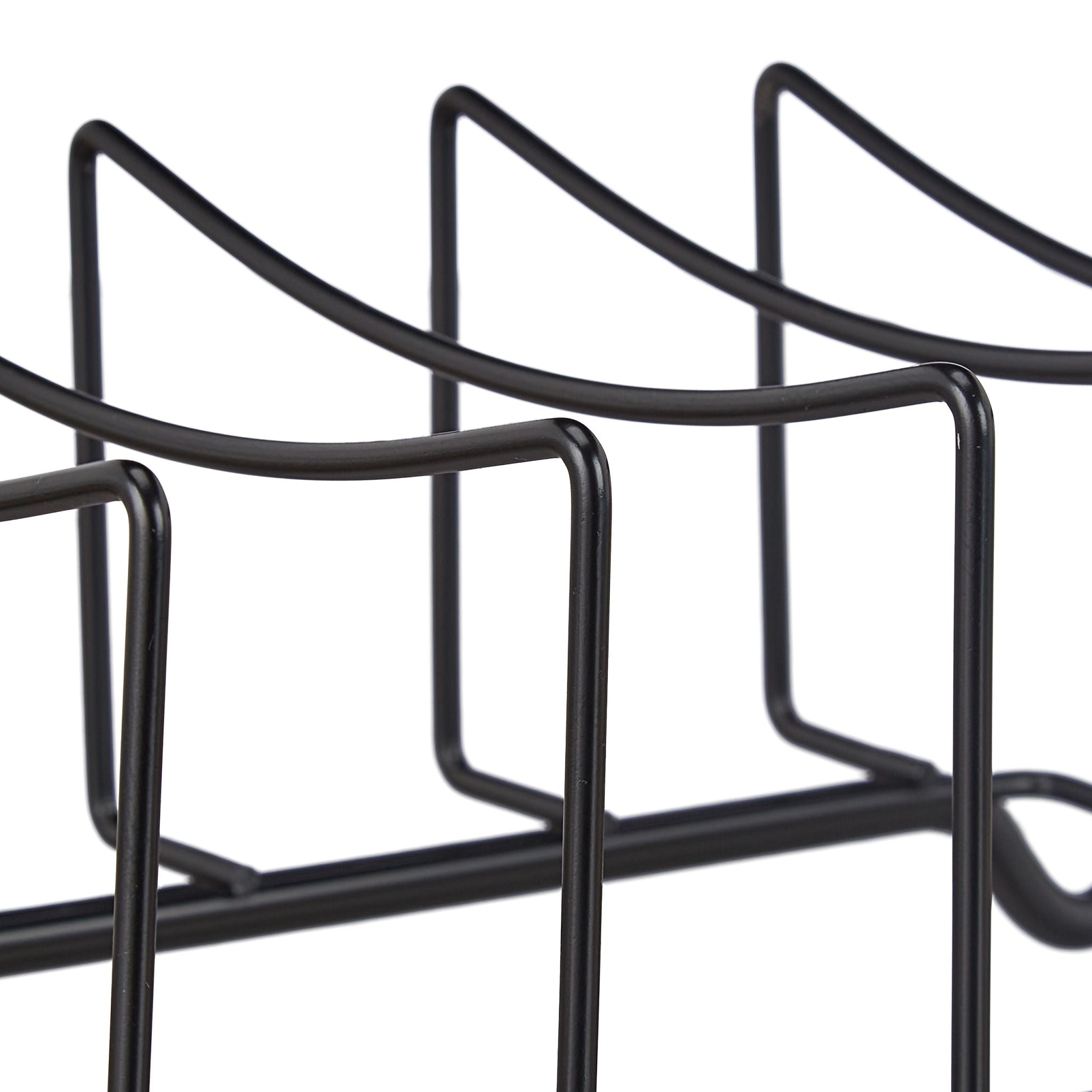 Rippchenhalter für den Grill Schwarz