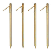 Bodenanker XXL 50cm 4er-Set Gold von Relaxdays
