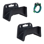 Schlauchhalter 2er-Set Schwarz von Relaxdays