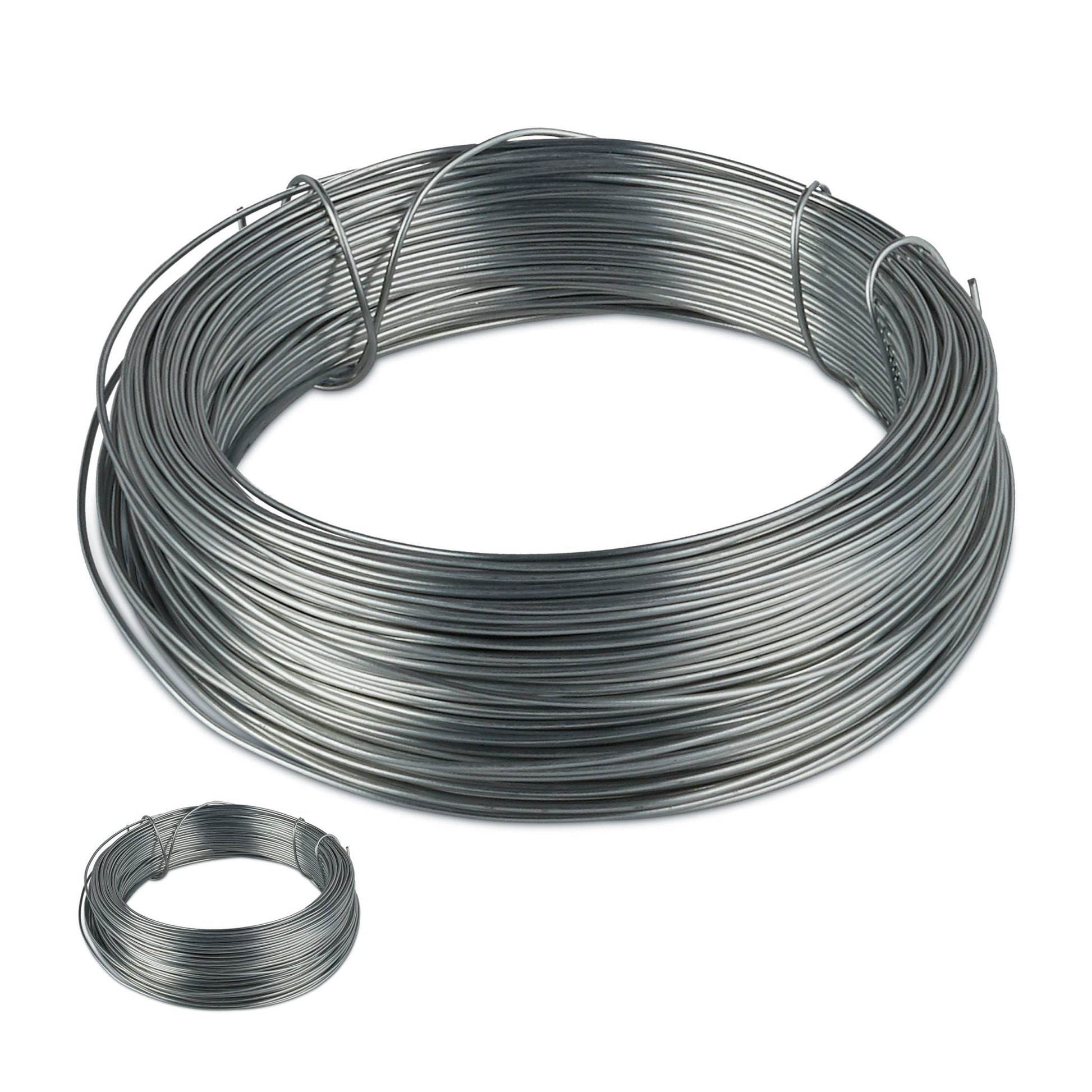 Bindedraht 1mm 2er-Set Silber von Relaxdays