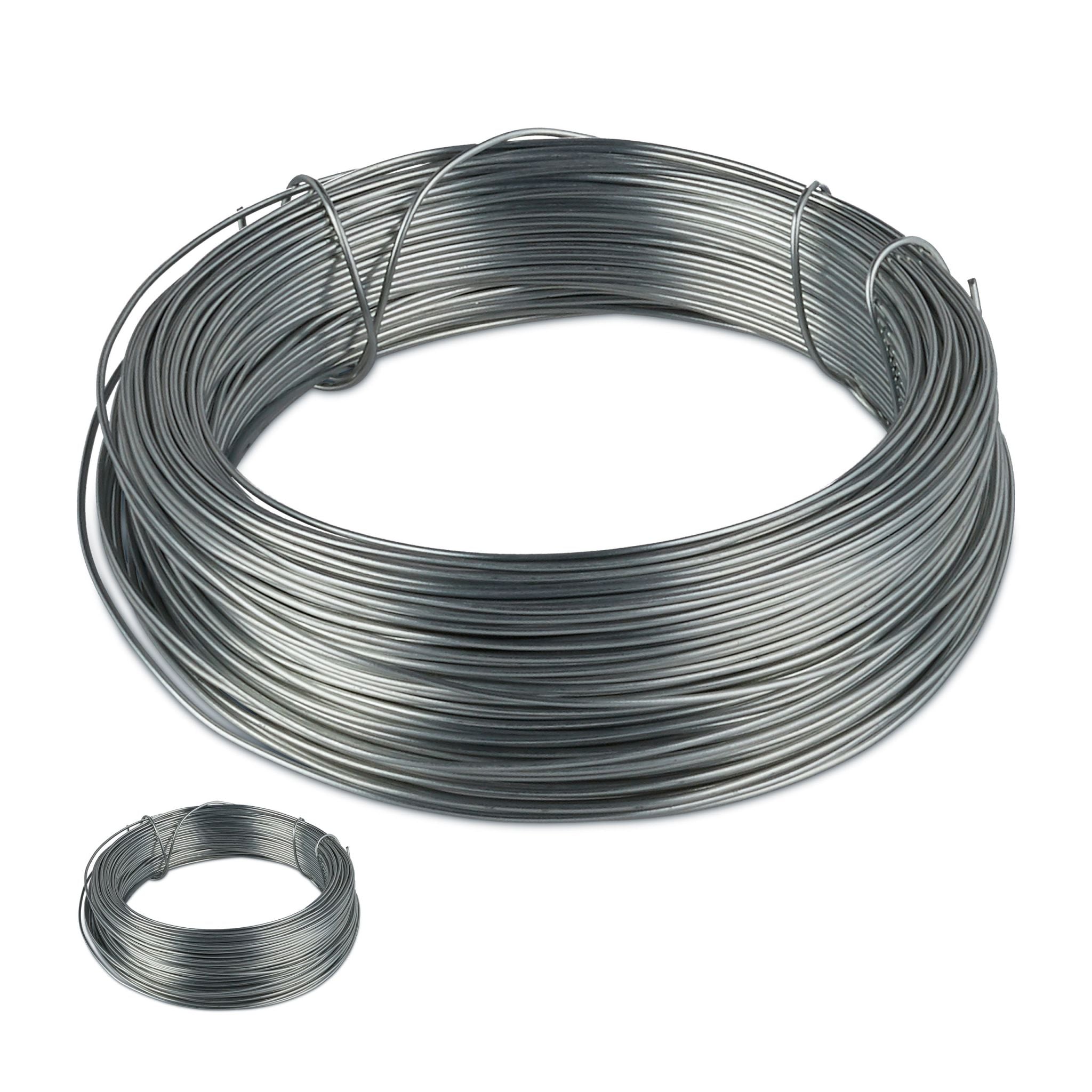 Bindedraht 1mm 2er-Set Silber von Relaxdays