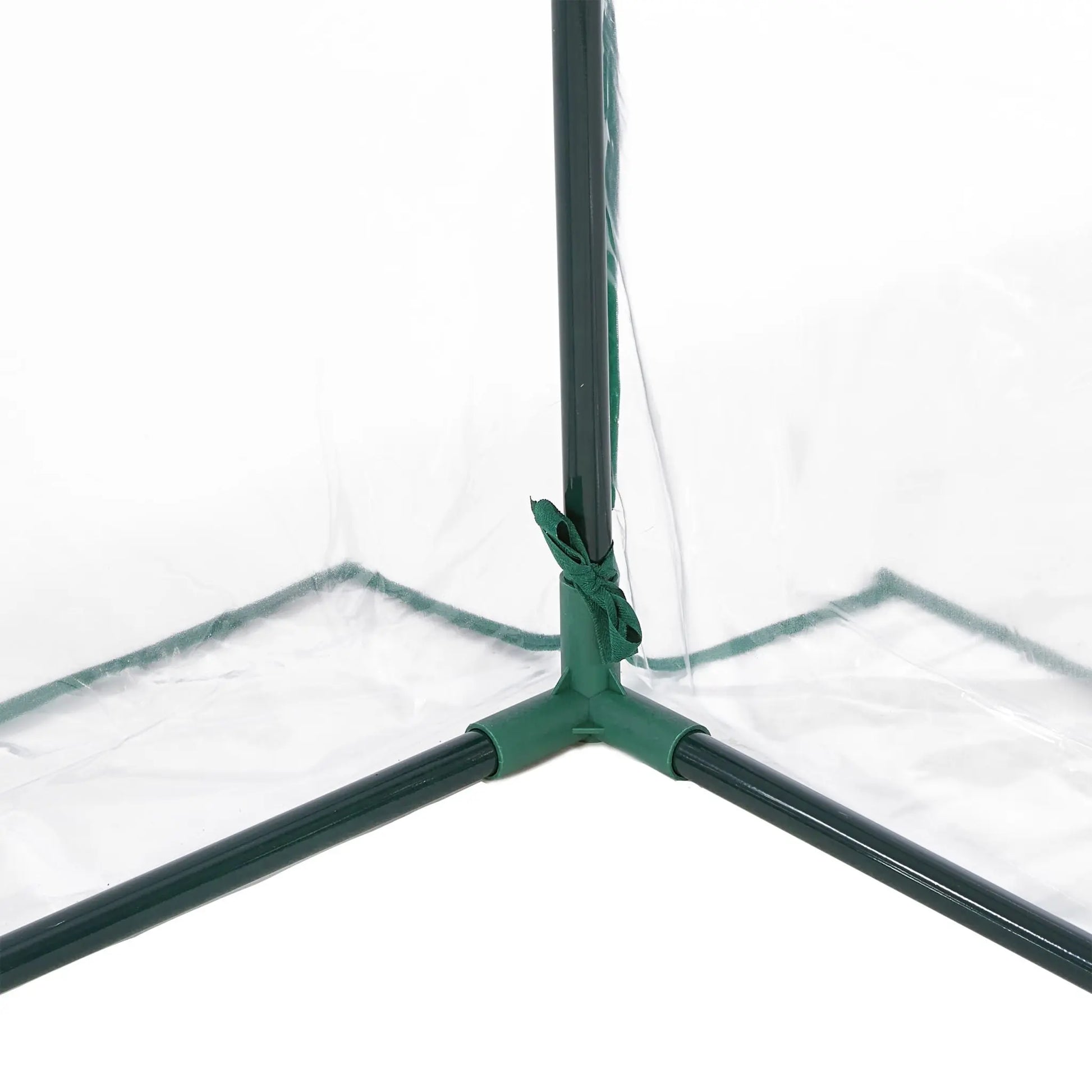 Tomatengewächshaus mit PVC-Folie Dunkelgrün-Transparent von Relaxdays