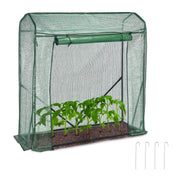 Tomaten Gewächshaus mit PE-Folie Dunkelgrün-Grün von Relaxdays