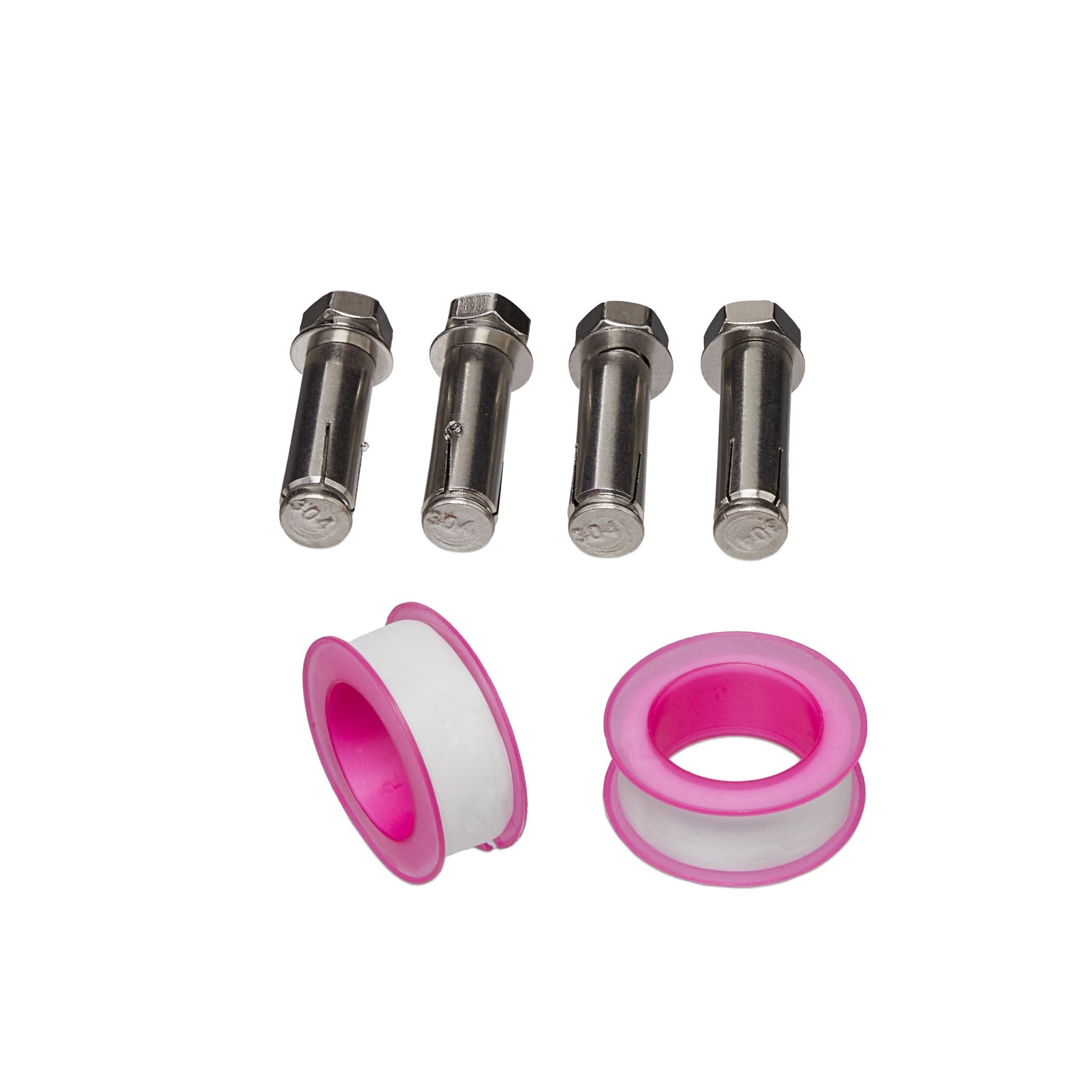 Wasserzapfstelle Edelstahl mit Erdspiess Silber von Relaxdays