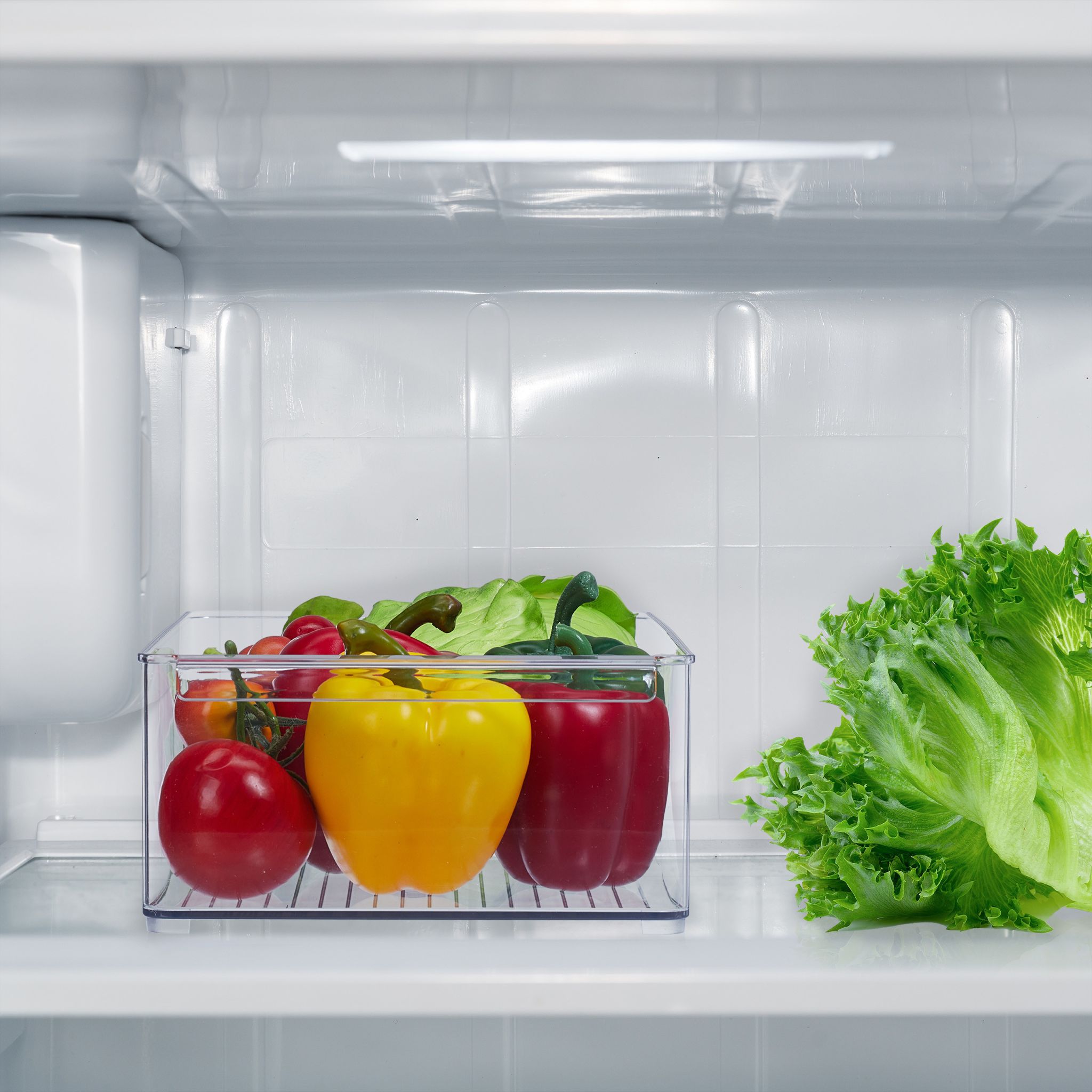 Kühlschrank Organizer mit Griff Transparent von Relaxdays