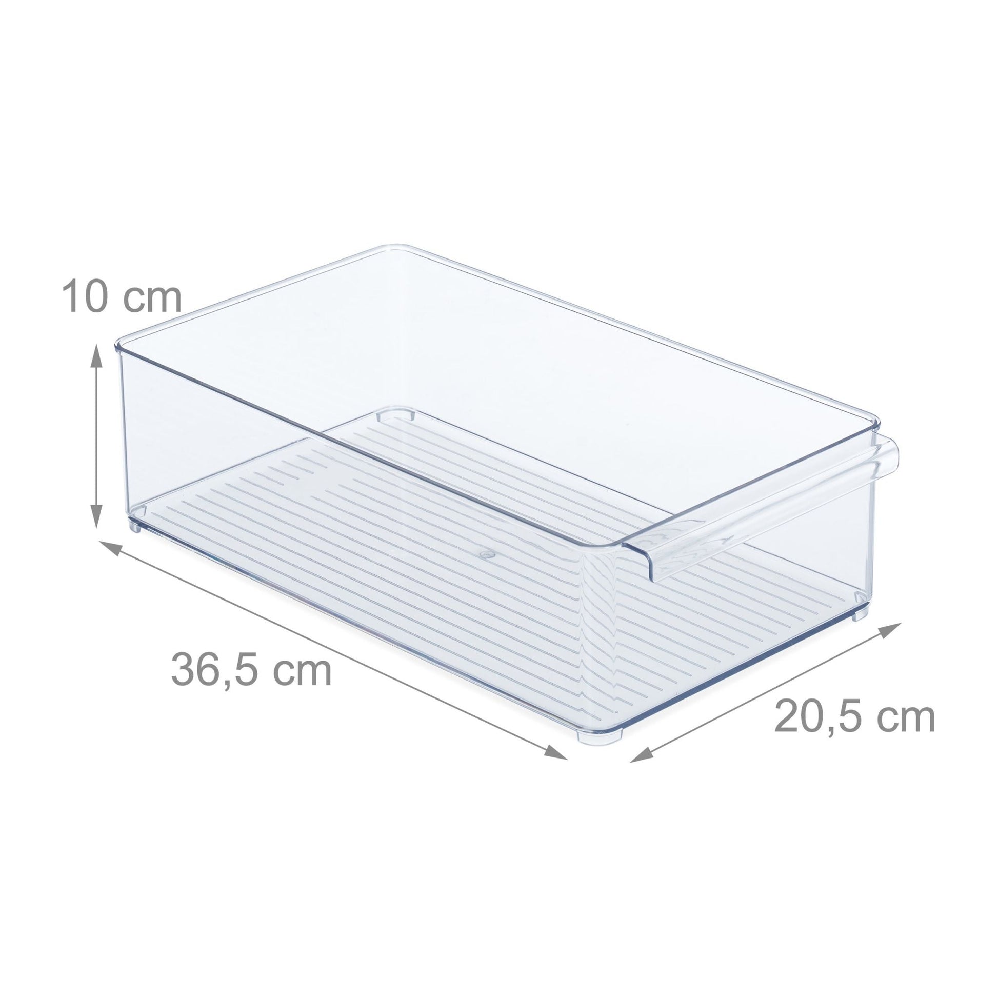 Kühlschrank Organizer mit Griff Transparent von Relaxdays