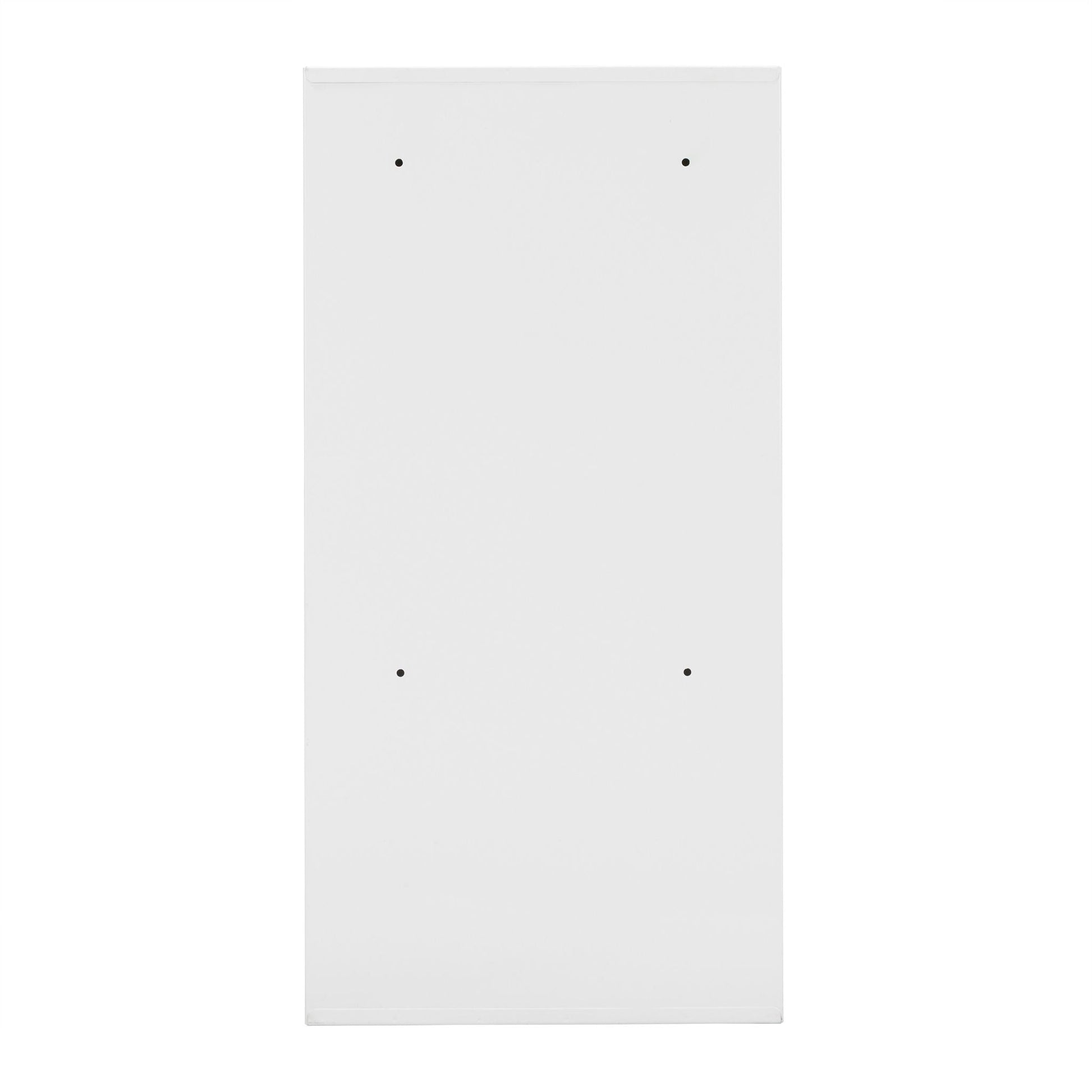 Abschliessbarer Medizinschrank Herz Weiss-Rot von Relaxdays