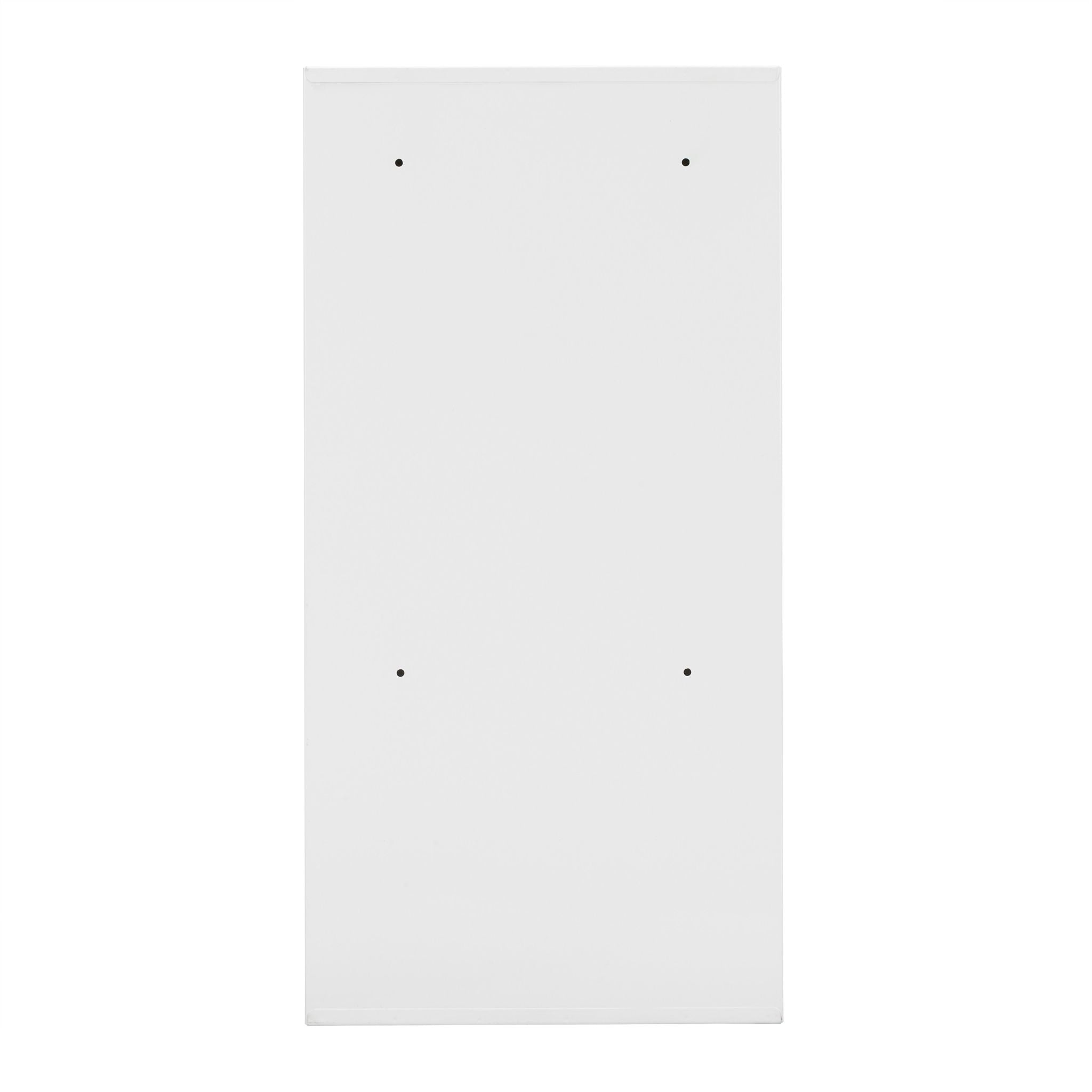 Abschliessbarer Medizinschrank Herz Weiss-Rot von Relaxdays