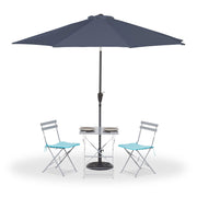 Sonnenschirm Ø 300cm Anthrazit-Schwarz von Relaxdays