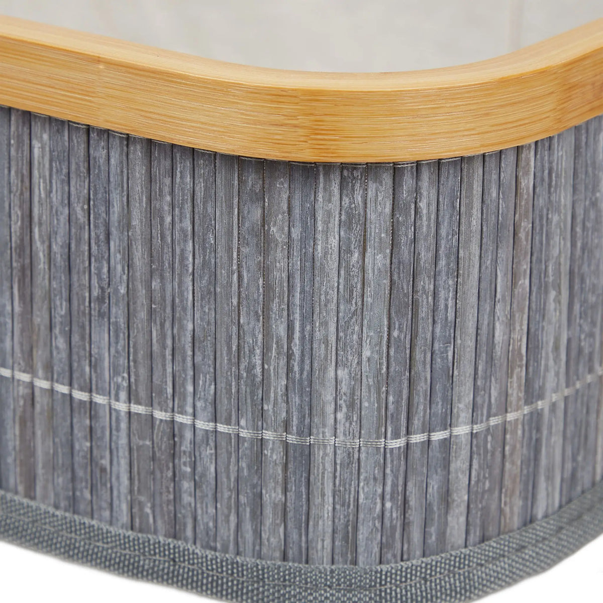 Aufbewahrungskorb 3er-Set Creme-Grau von Relaxdays