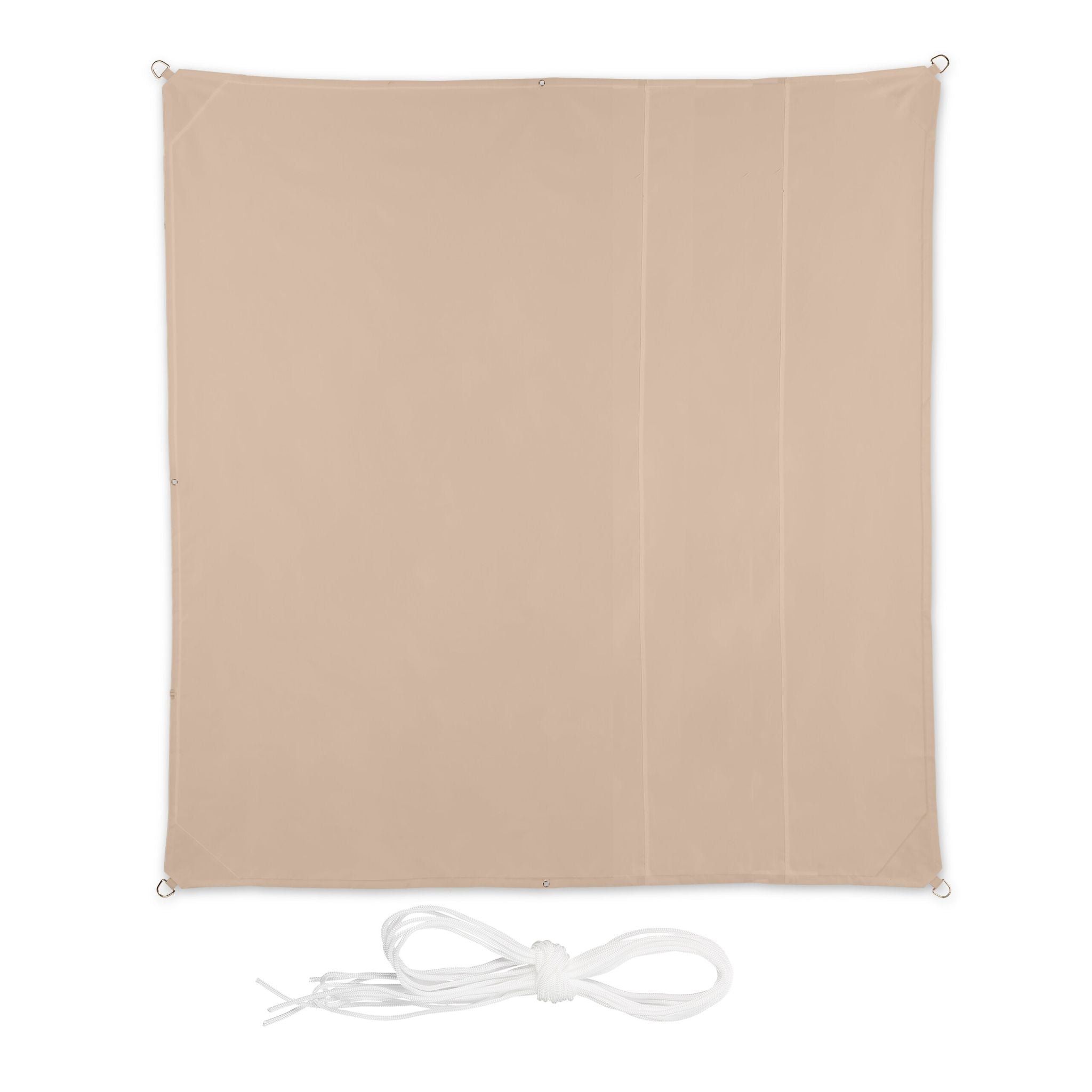Quadratisches Sonnensegel in Beige Beige von Relaxdays