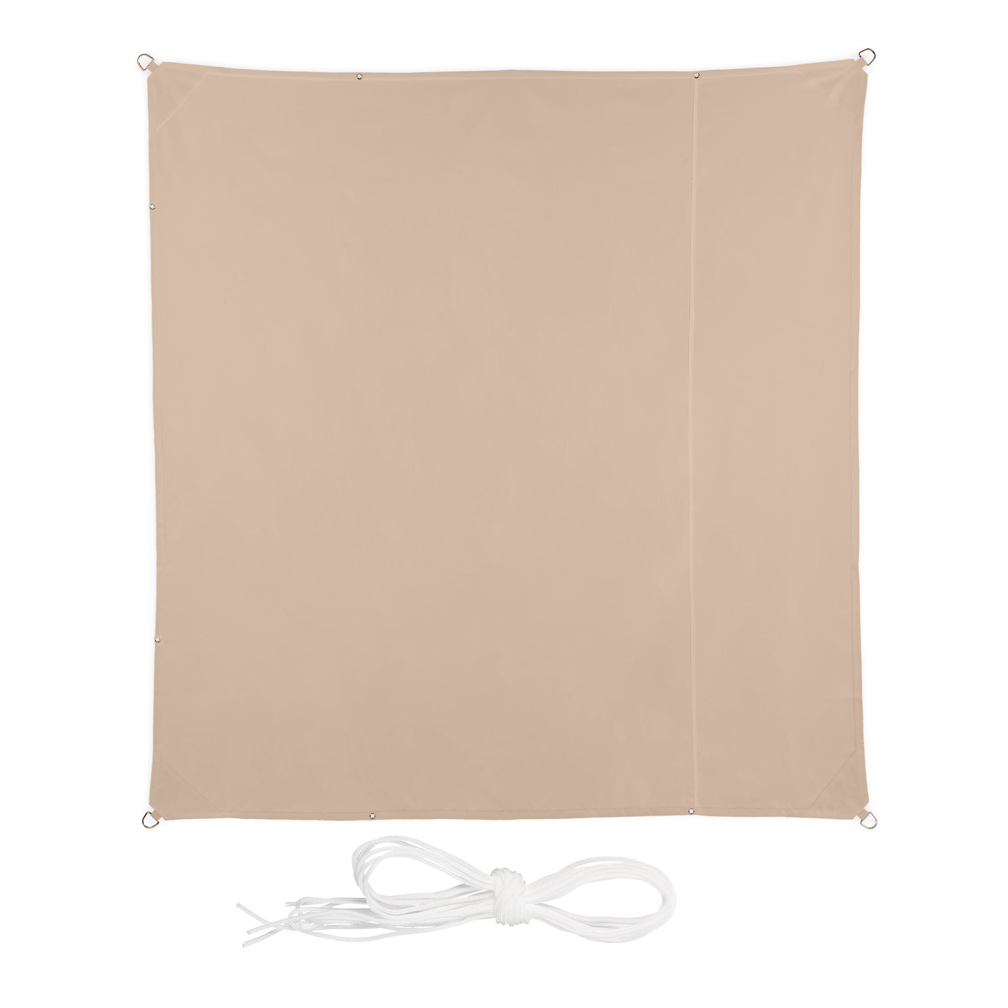 Quadratisches Sonnensegel in Beige Beige von Relaxdays