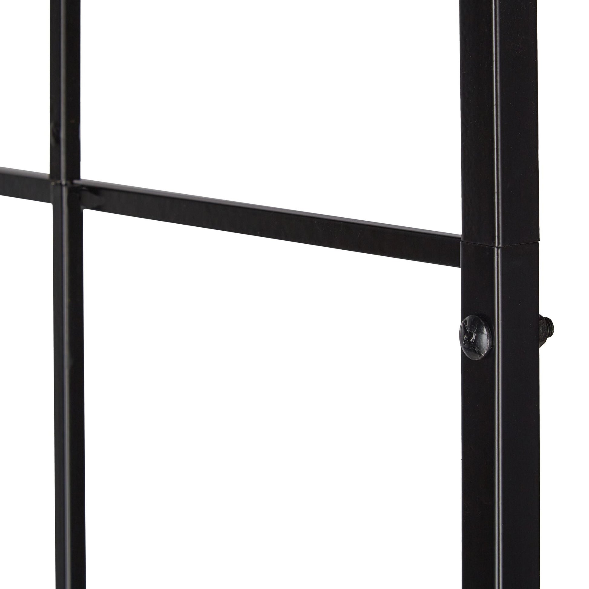 Schwarzer Rosenbogen Metall Schwarz von Relaxdays