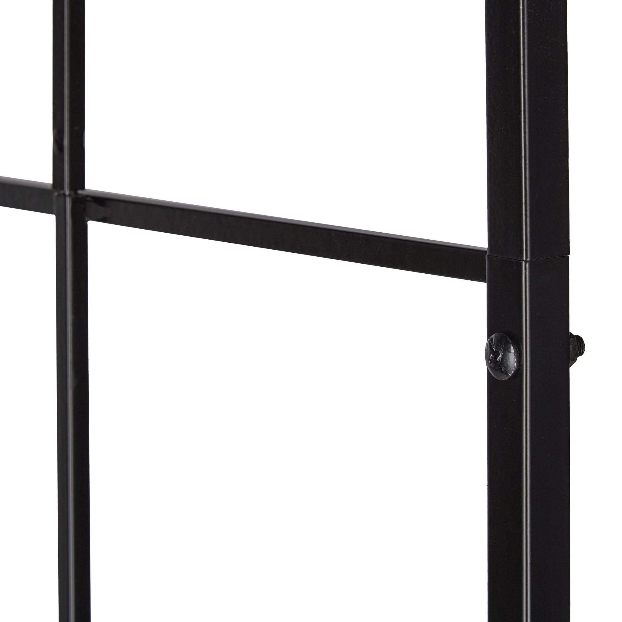 Schwarzer Rosenbogen Metall Schwarz von Relaxdays