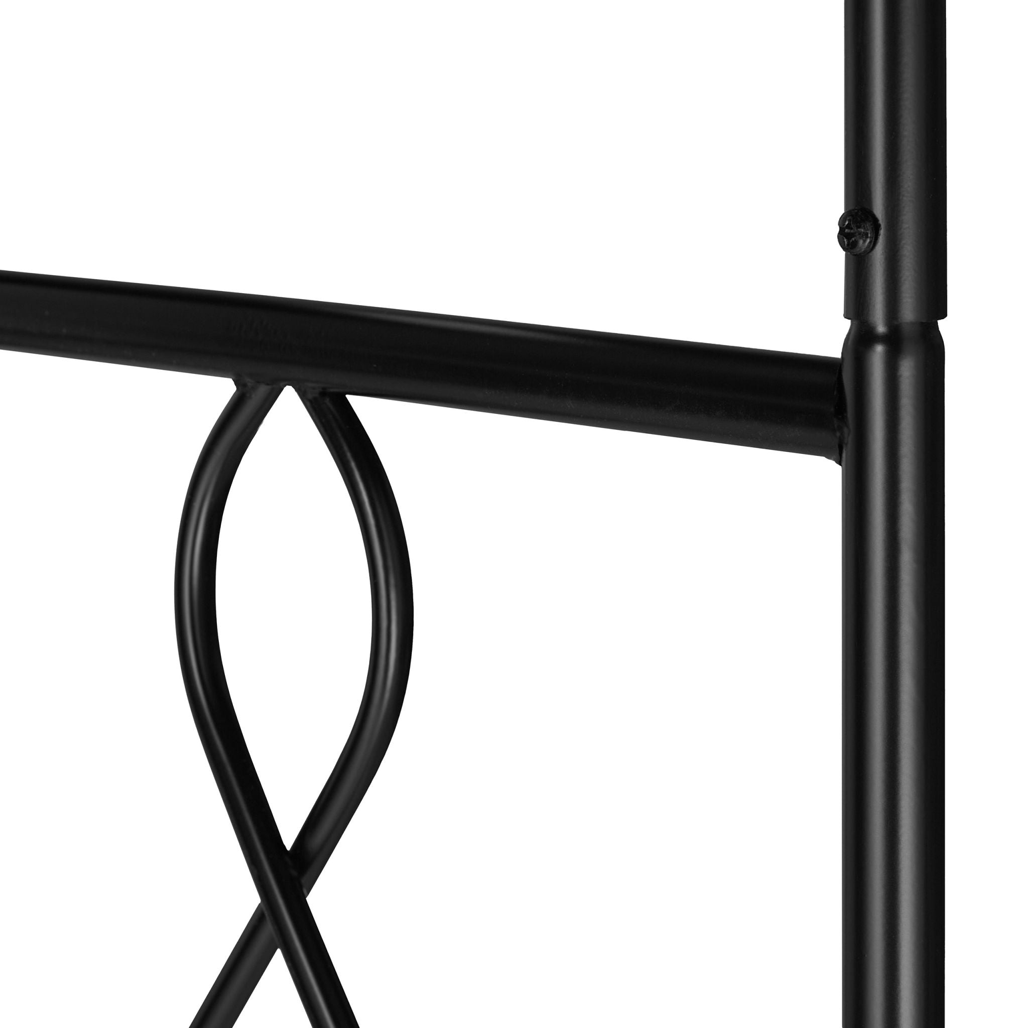 Schwarzer Rosenbogen Metall Schwarz von Relaxdays