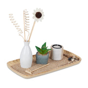 Teelichthalter-Set mit Zen Garten Anthrazit-Beige-Weiss von Relaxdays