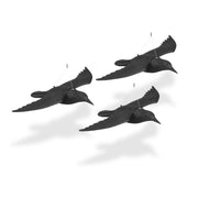 Vogelschreck Krähe 3er-Set Schwarz von Relaxdays