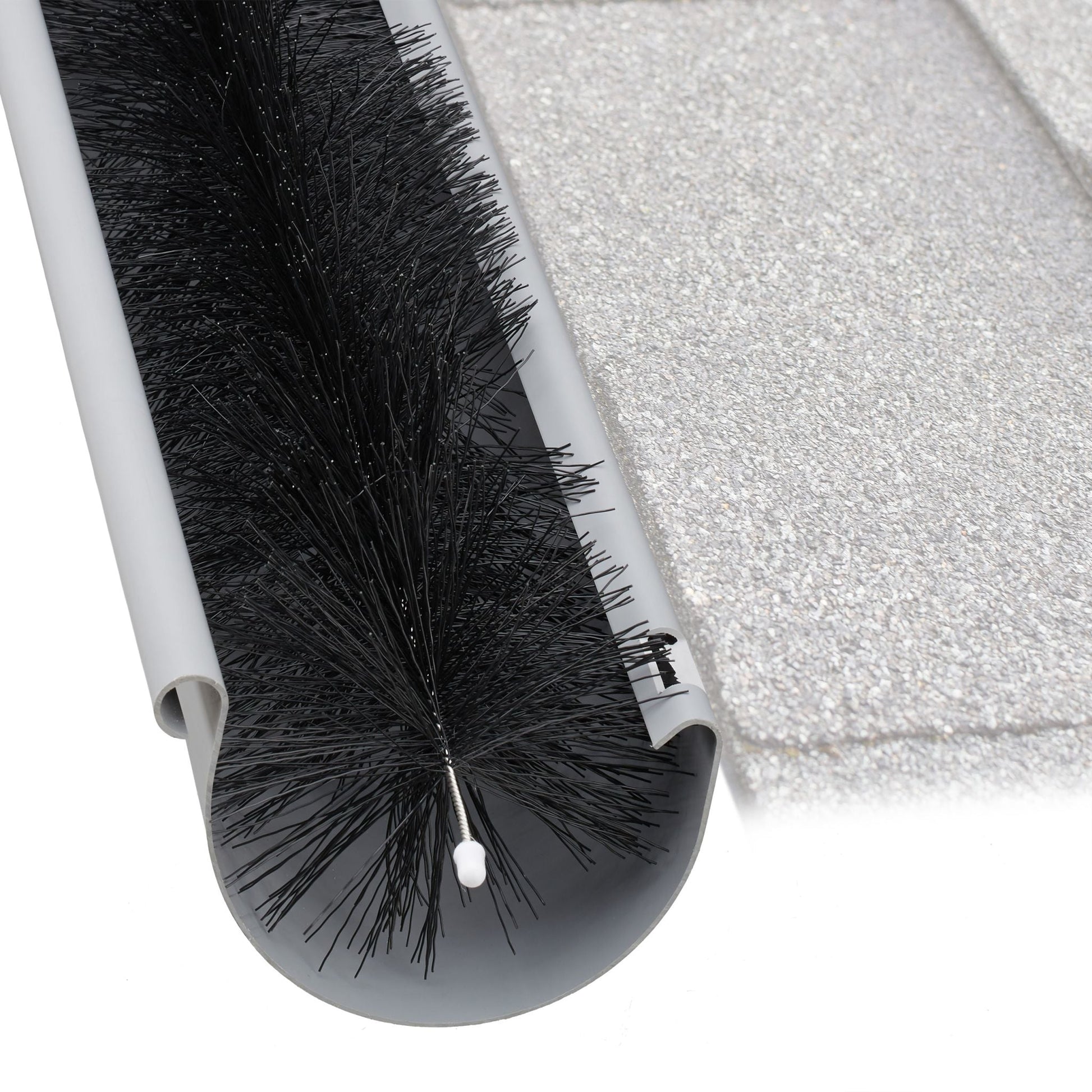 Dachrinnenbürste 10cm Schwarz von Relaxdays