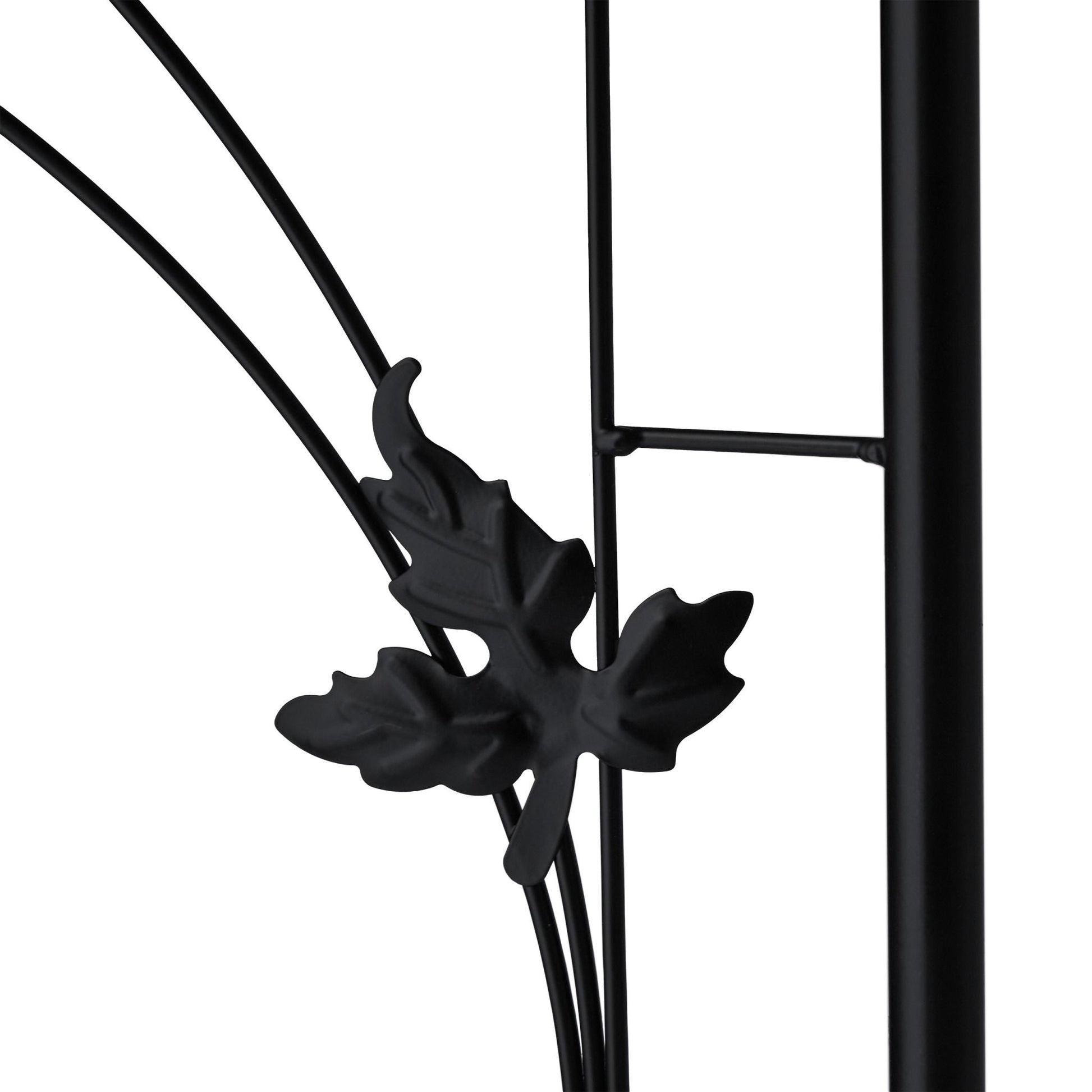 Rosenbogen Eisen Schwarz von Relaxdays