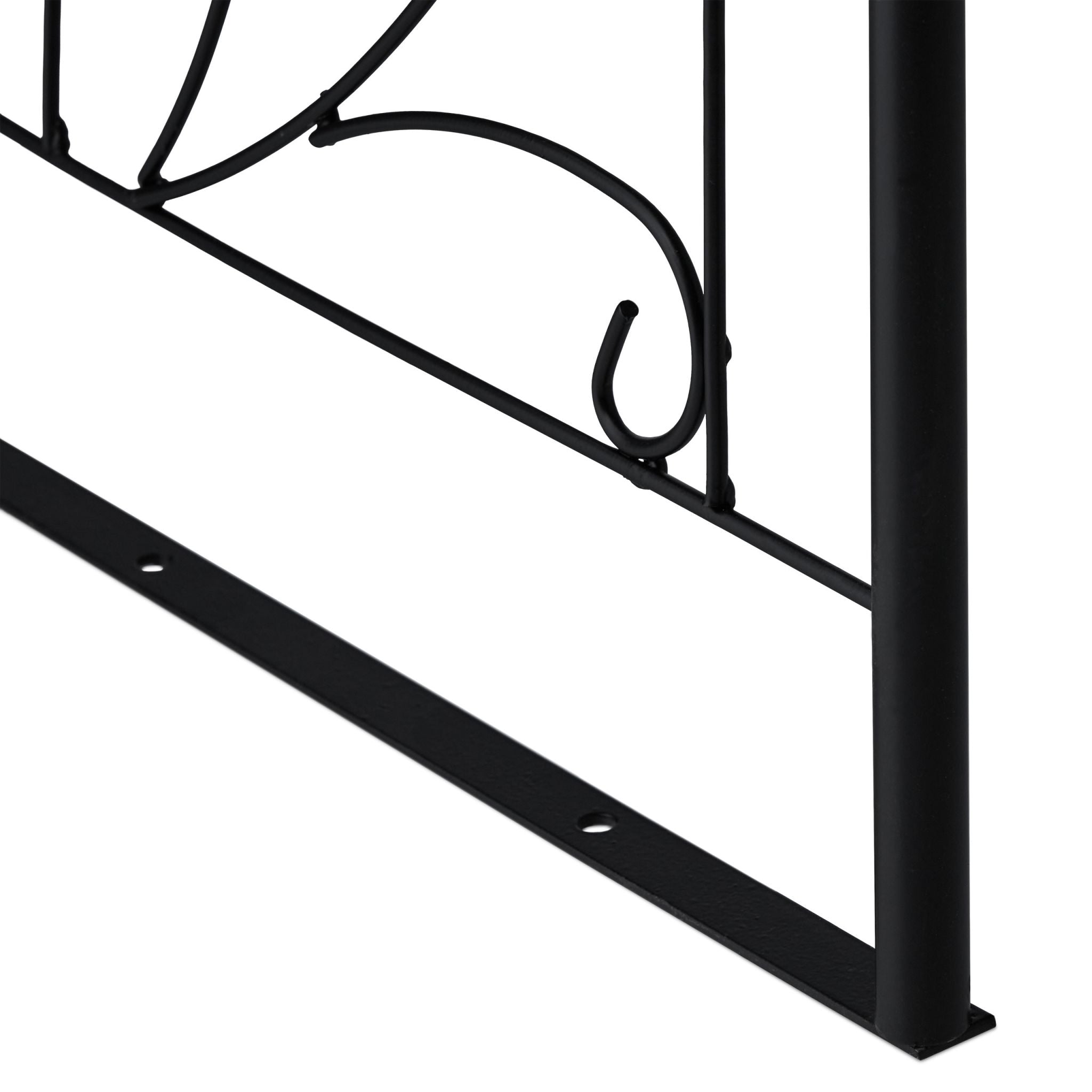 Rosenbogen Eisen Schwarz von Relaxdays