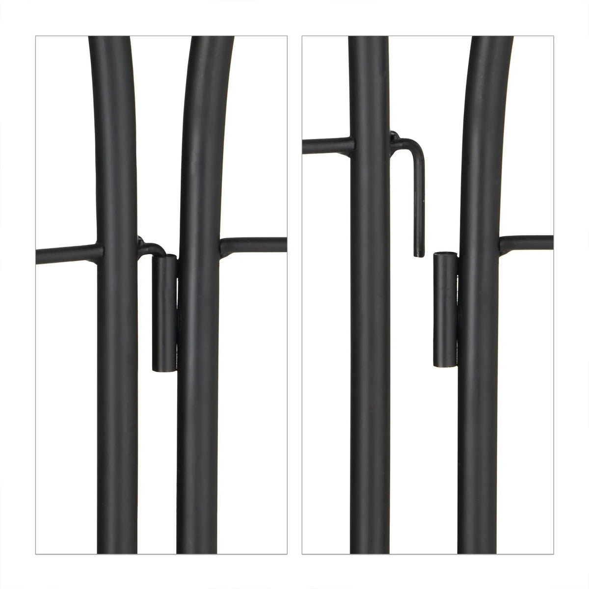 Rankgitter 2er-Set 150cm Schwarz von Relaxdays
