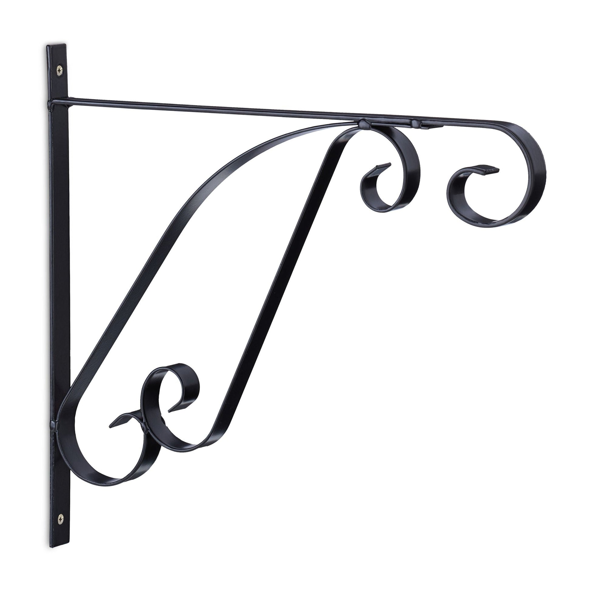 Blumenampel Halterung 2er-Set Schwarz von Relaxdays