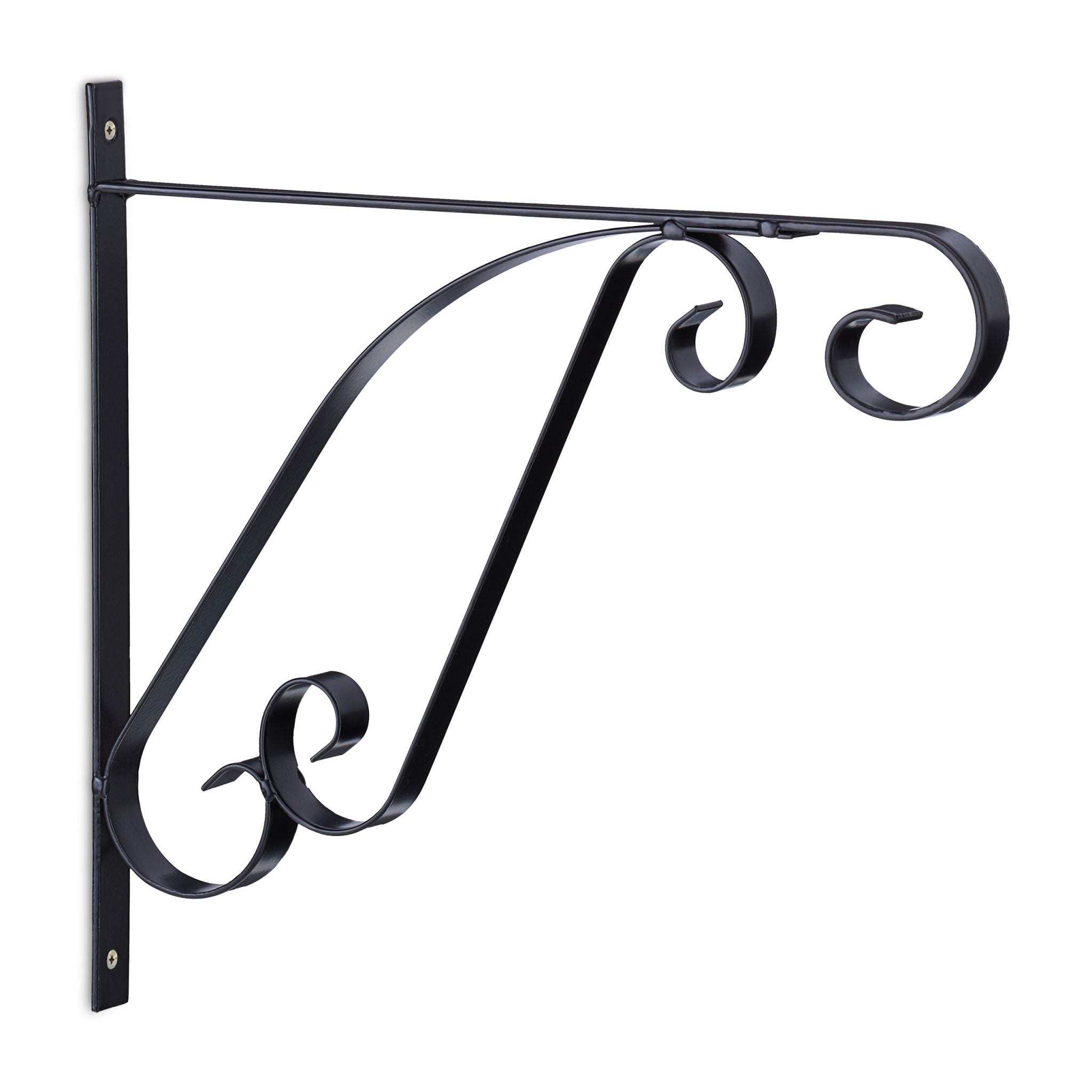 Blumenampel Halterung 2er-Set Schwarz von Relaxdays