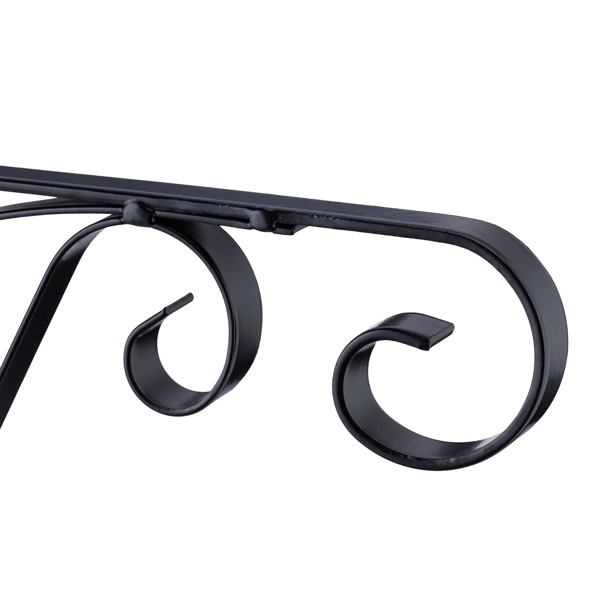 Blumenampel Halterung 2er-Set Schwarz von Relaxdays
