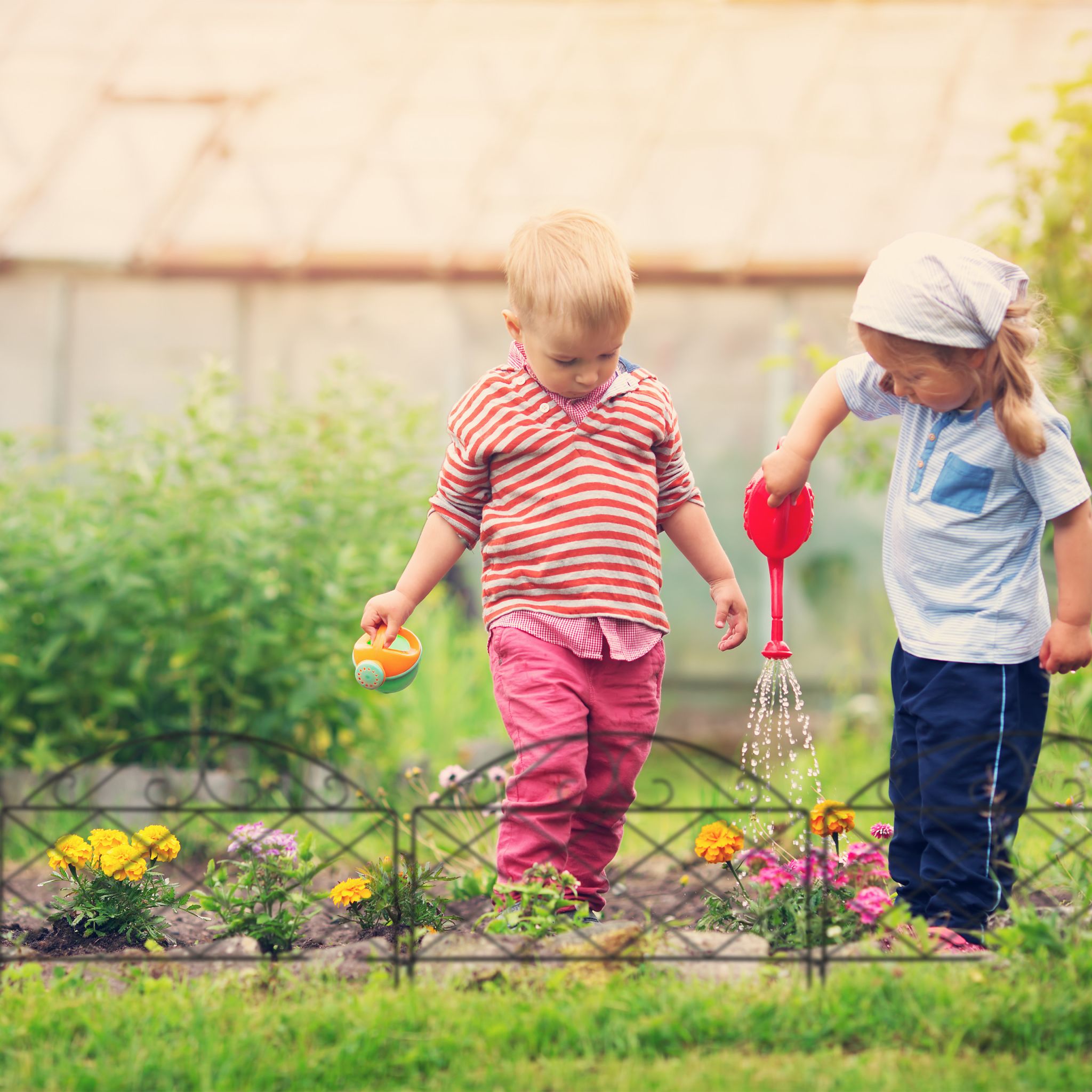Beetzaun Metall 6-tlg. Schwarz von Relaxdays