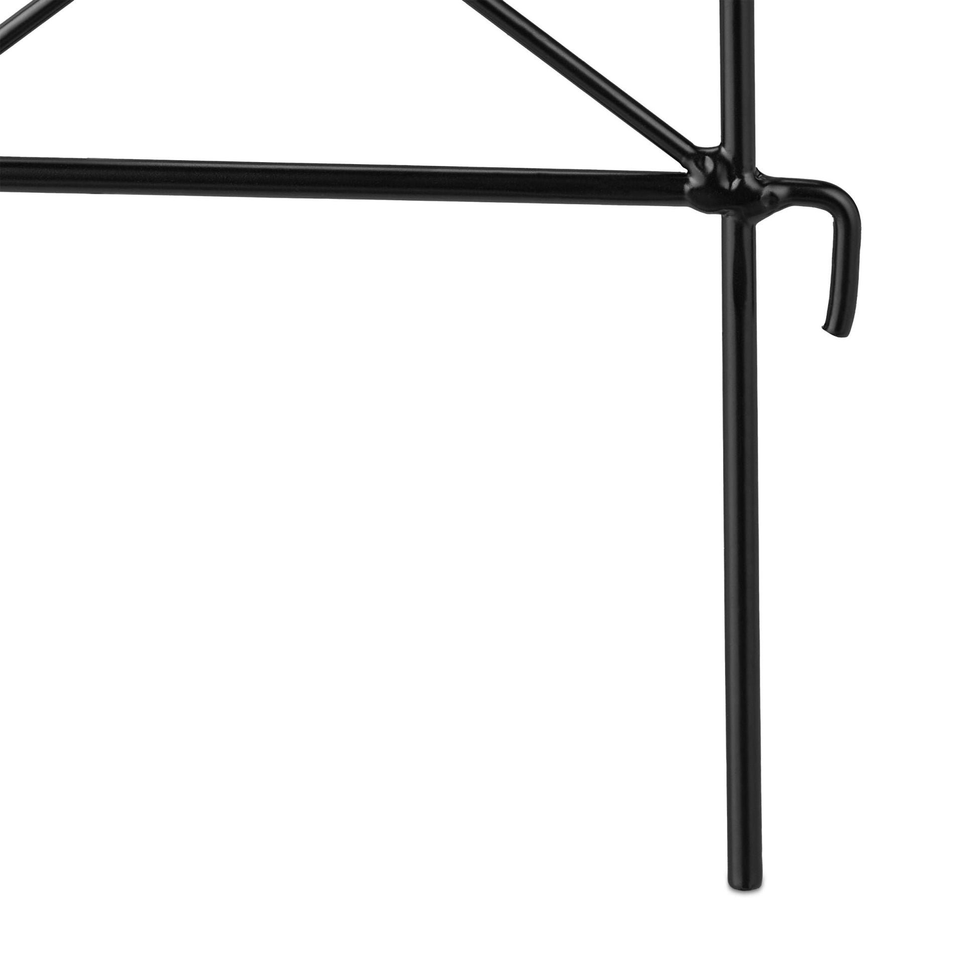 Beetzaun Metall 6-tlg. Schwarz von Relaxdays