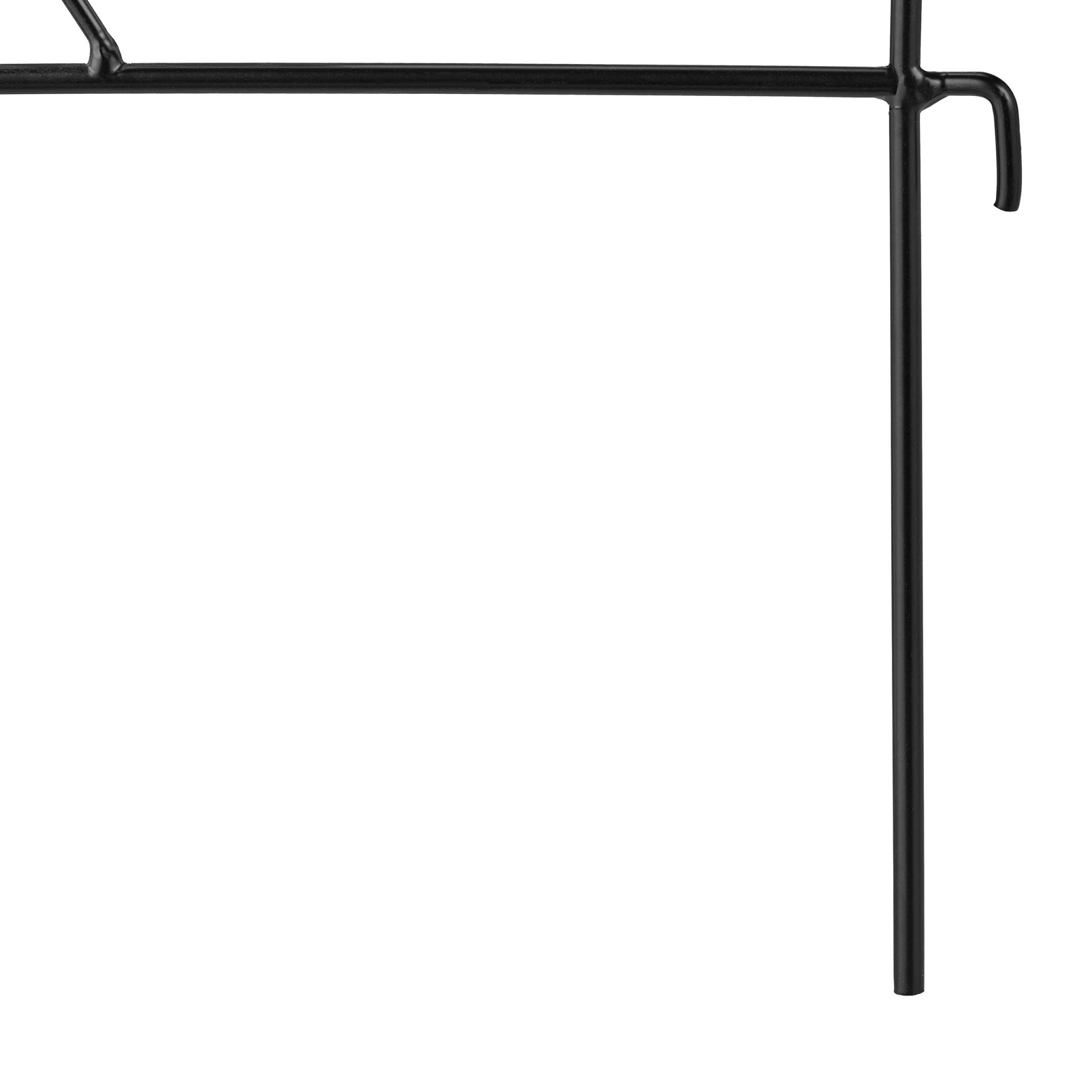 Beetzaun Metall 6-tlg. Schwarz von Relaxdays