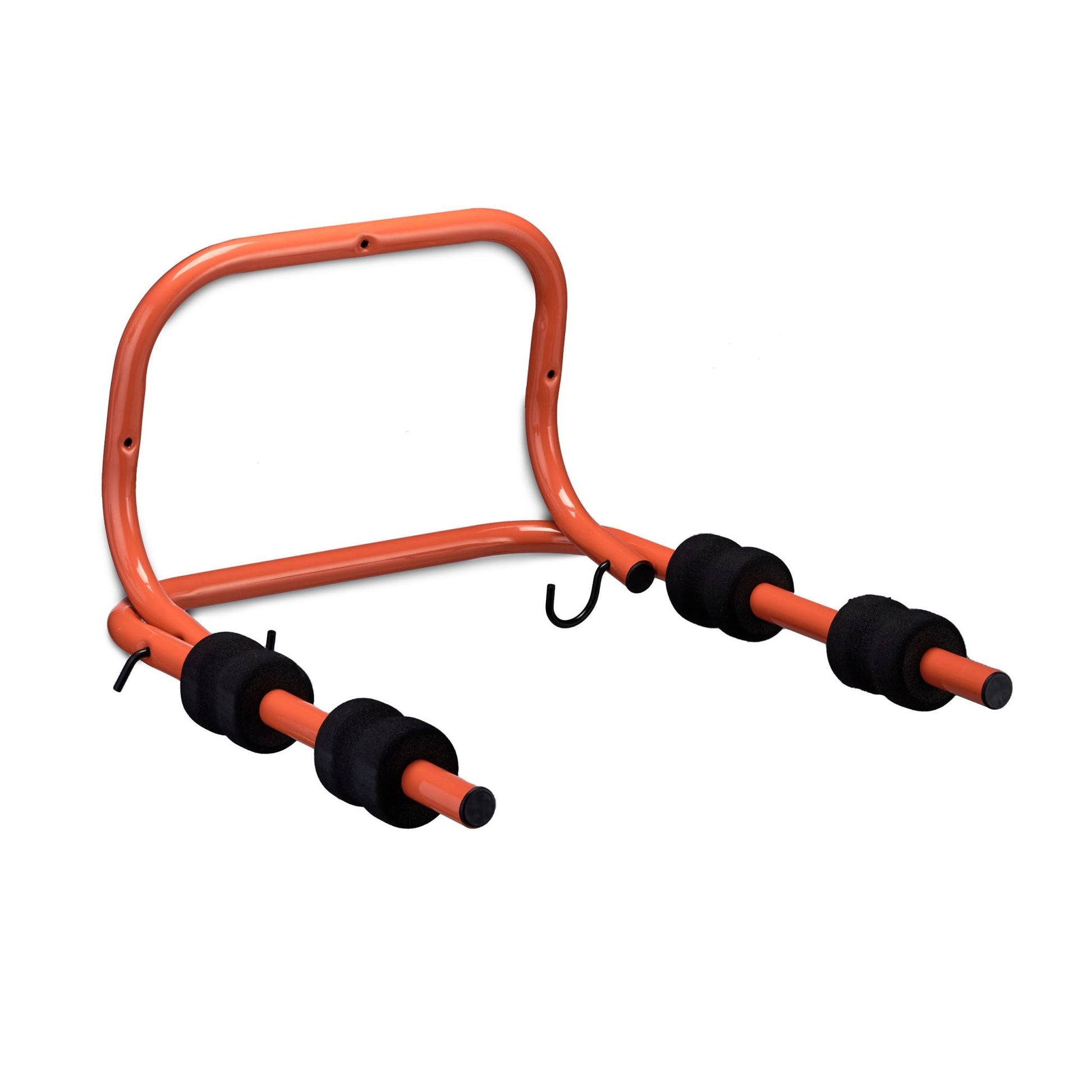 Fahrrad Wandhalterung für 2 Räder Rot-Schwarz von Relaxdays