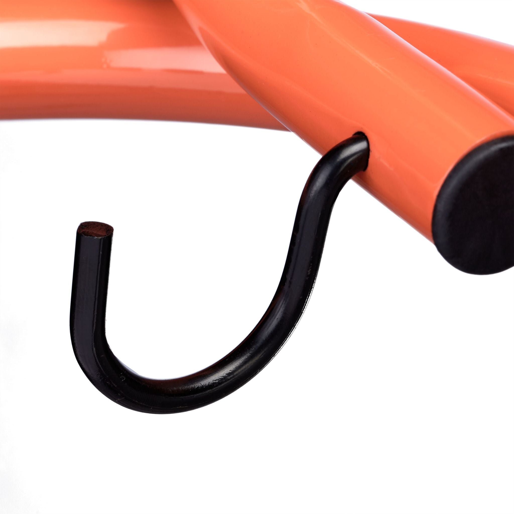 Fahrrad Wandhalterung für 2 Räder Rot-Schwarz von Relaxdays