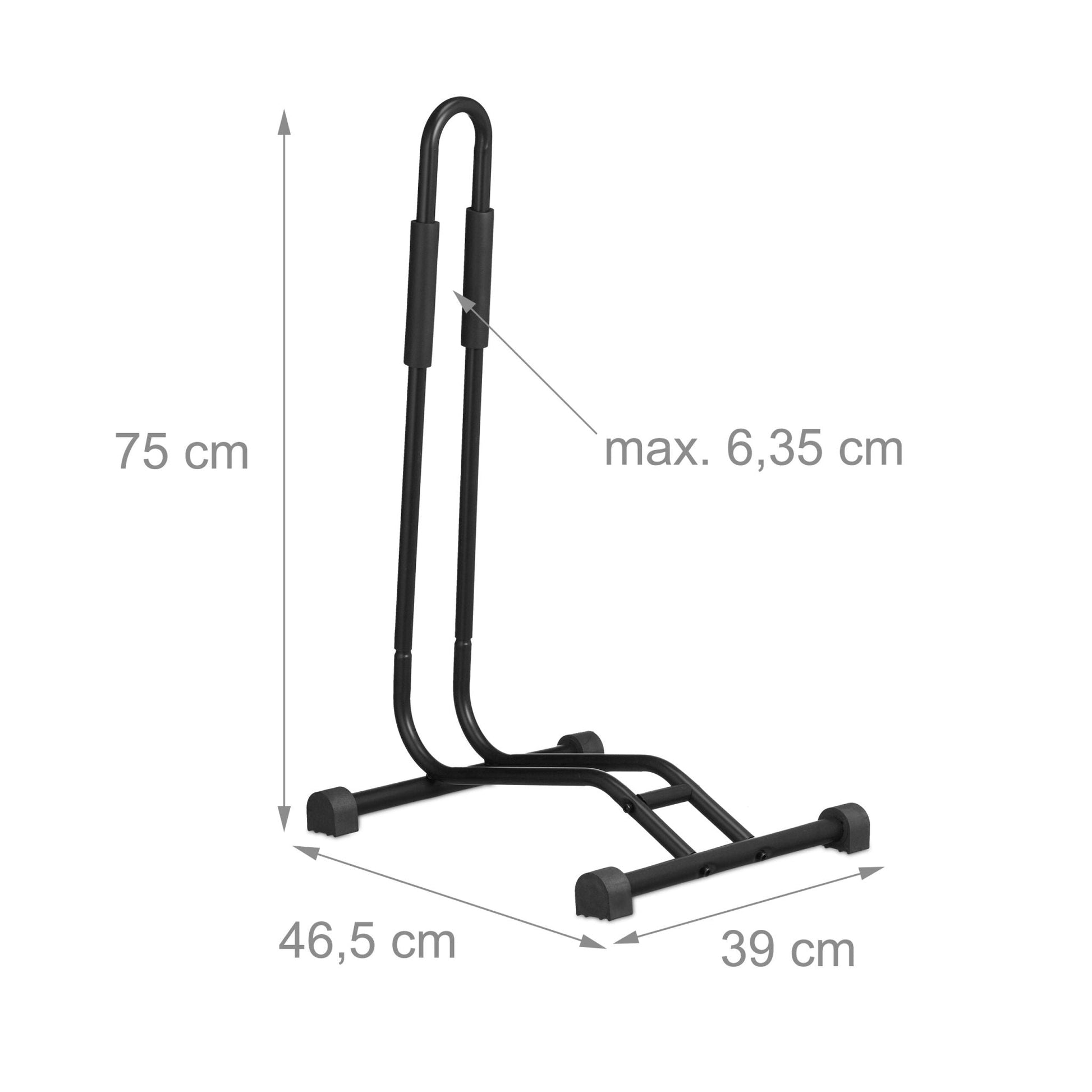 Fahrradständer stellungsständer Schwarz von Relaxdays