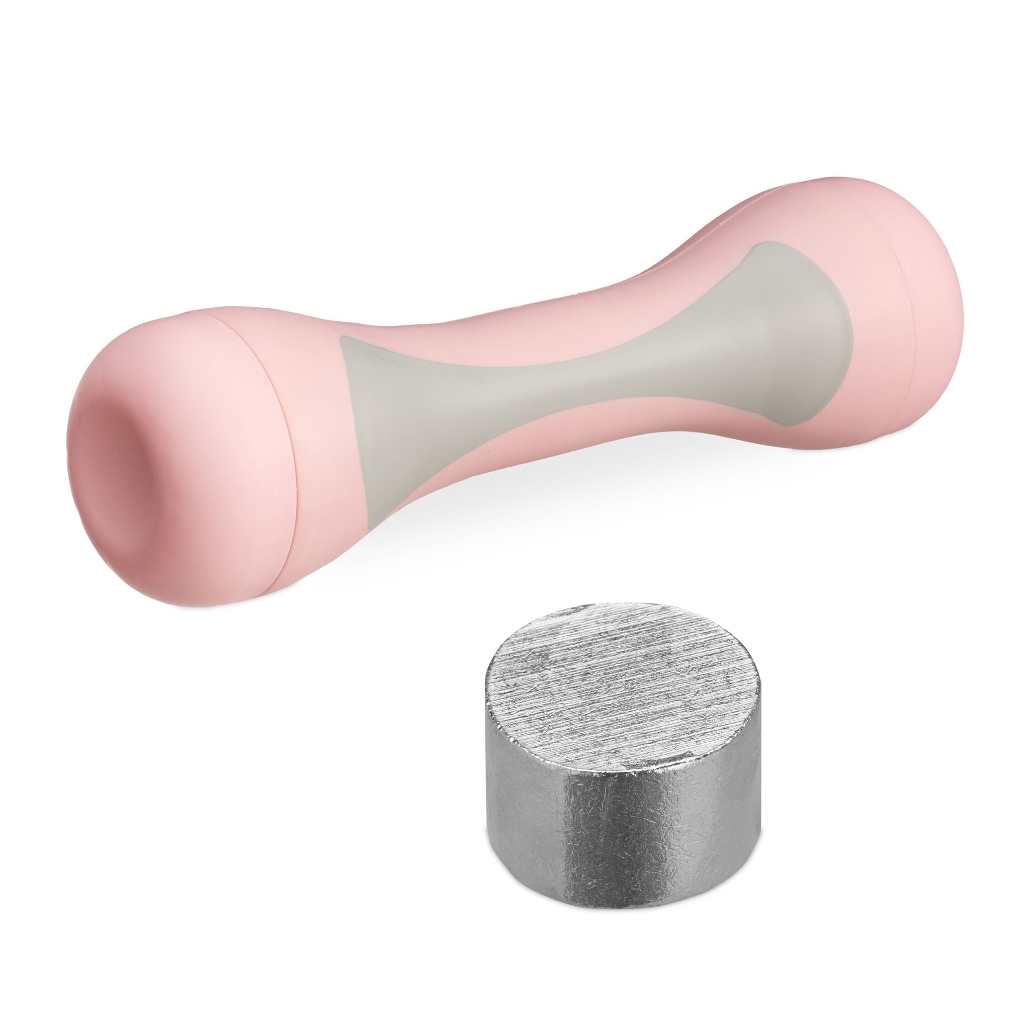 Verstellbare Hanteln 2er-Set Rosa-Grau von Relaxdays