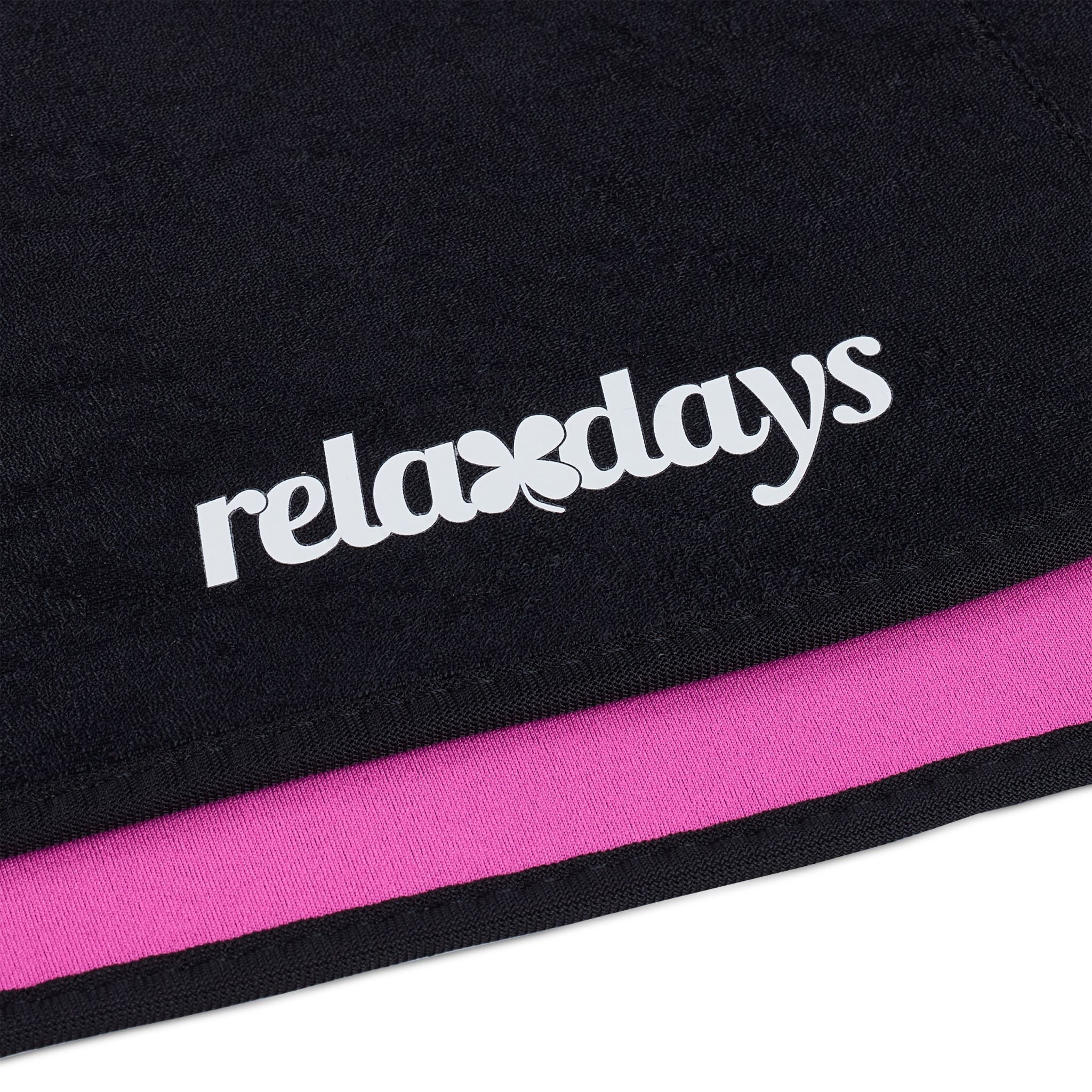 Bauchweggürtel Hula Hoop Pink-Schwarz von Relaxdays