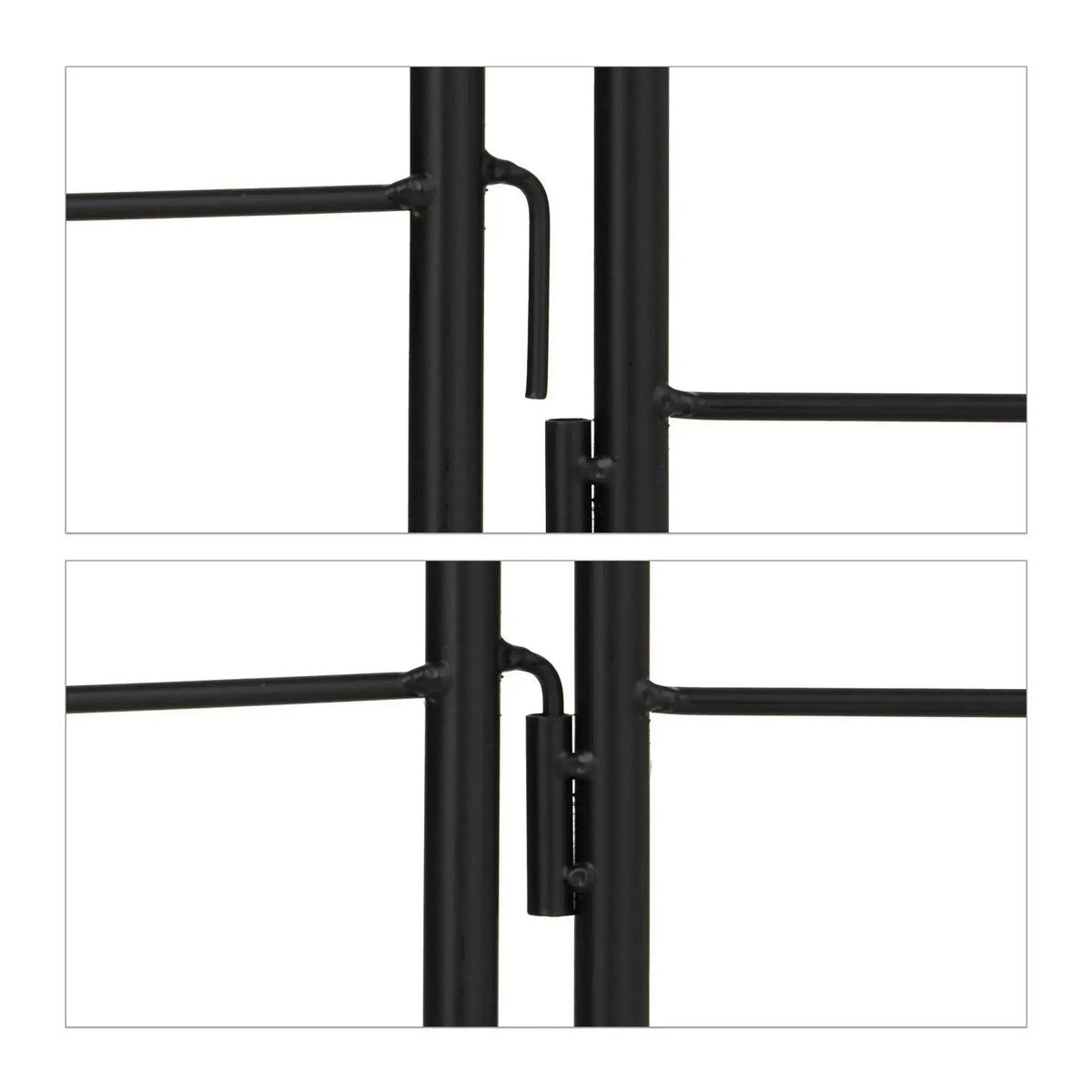 Rankgitter 180cm 2er-Set Schwarz von Relaxdays