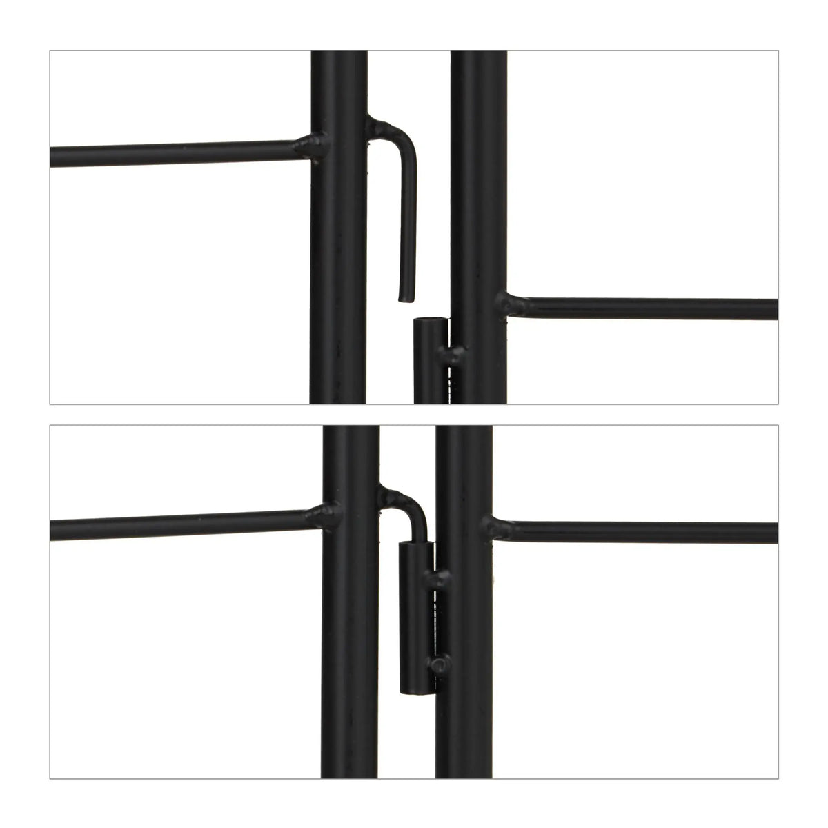 Rankgitter Metall 2er-Set Schwarz von Relaxdays