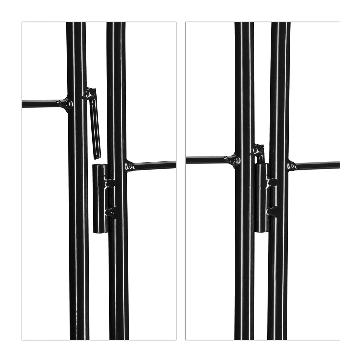 Rankgitter Metall 2er-Set Schwarz von Relaxdays