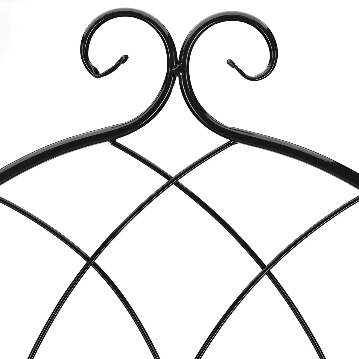 Rankgitter Metall 2er-Set Schwarz von Relaxdays