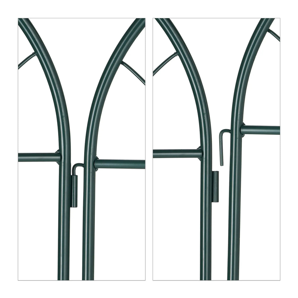 Rankgitter 2er-Set 220cm Dunkelgrün von Relaxdays