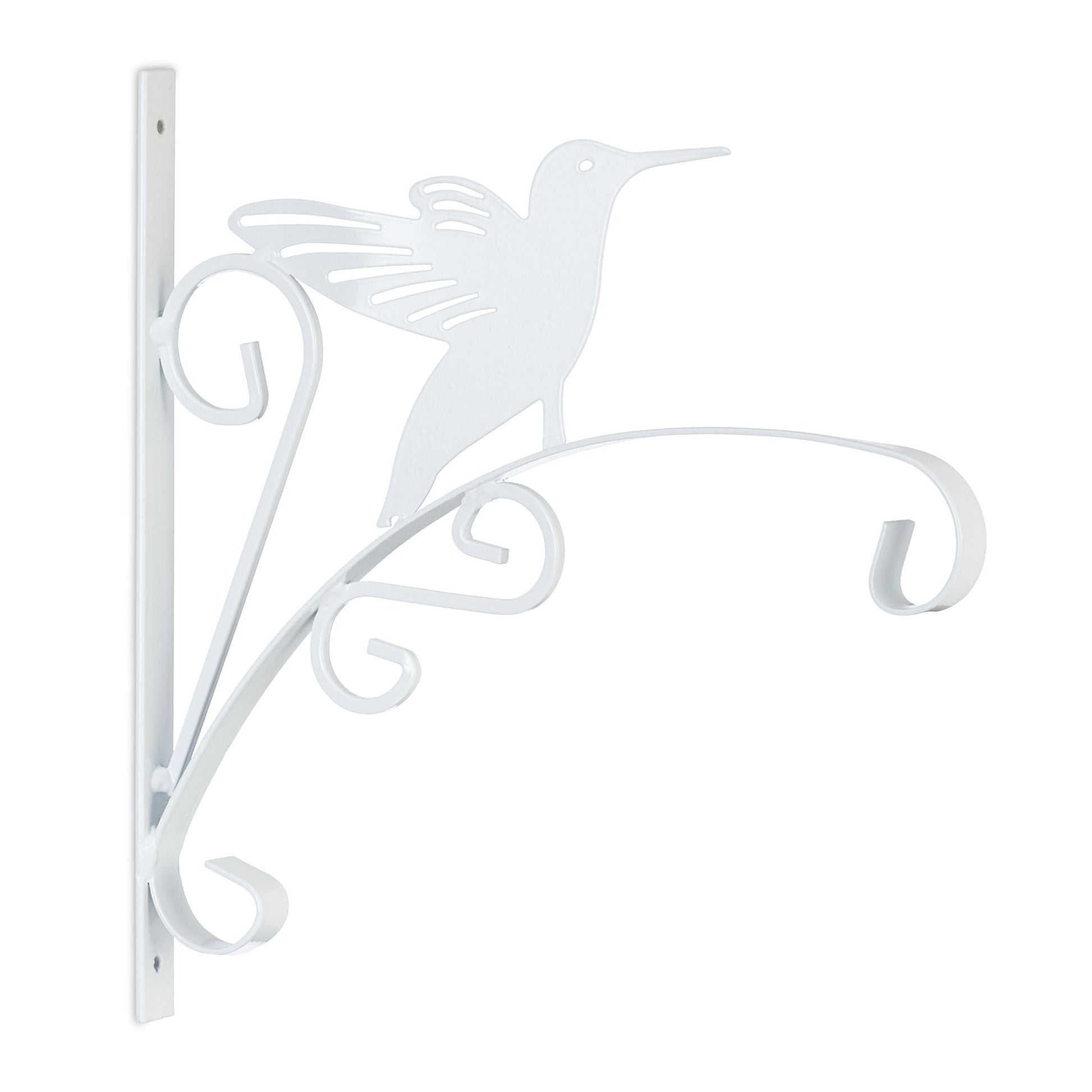Blumenampelhalterung mit Vogelmotiv Weiss von Relaxdays