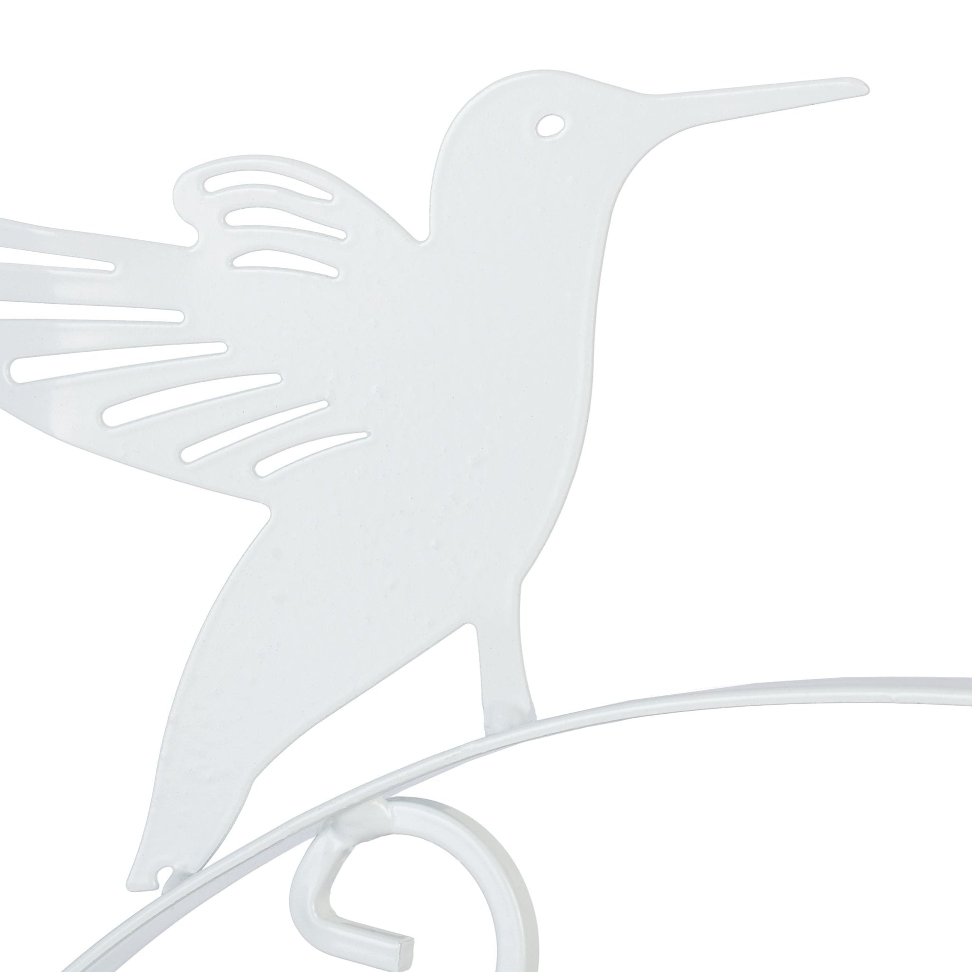 Blumenampelhalterung mit Vogelmotiv Weiss von Relaxdays