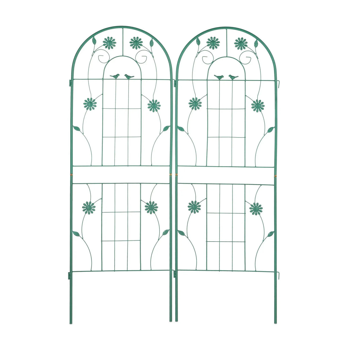 Rankgitter 2er-Set 150cm Grün von Relaxdays