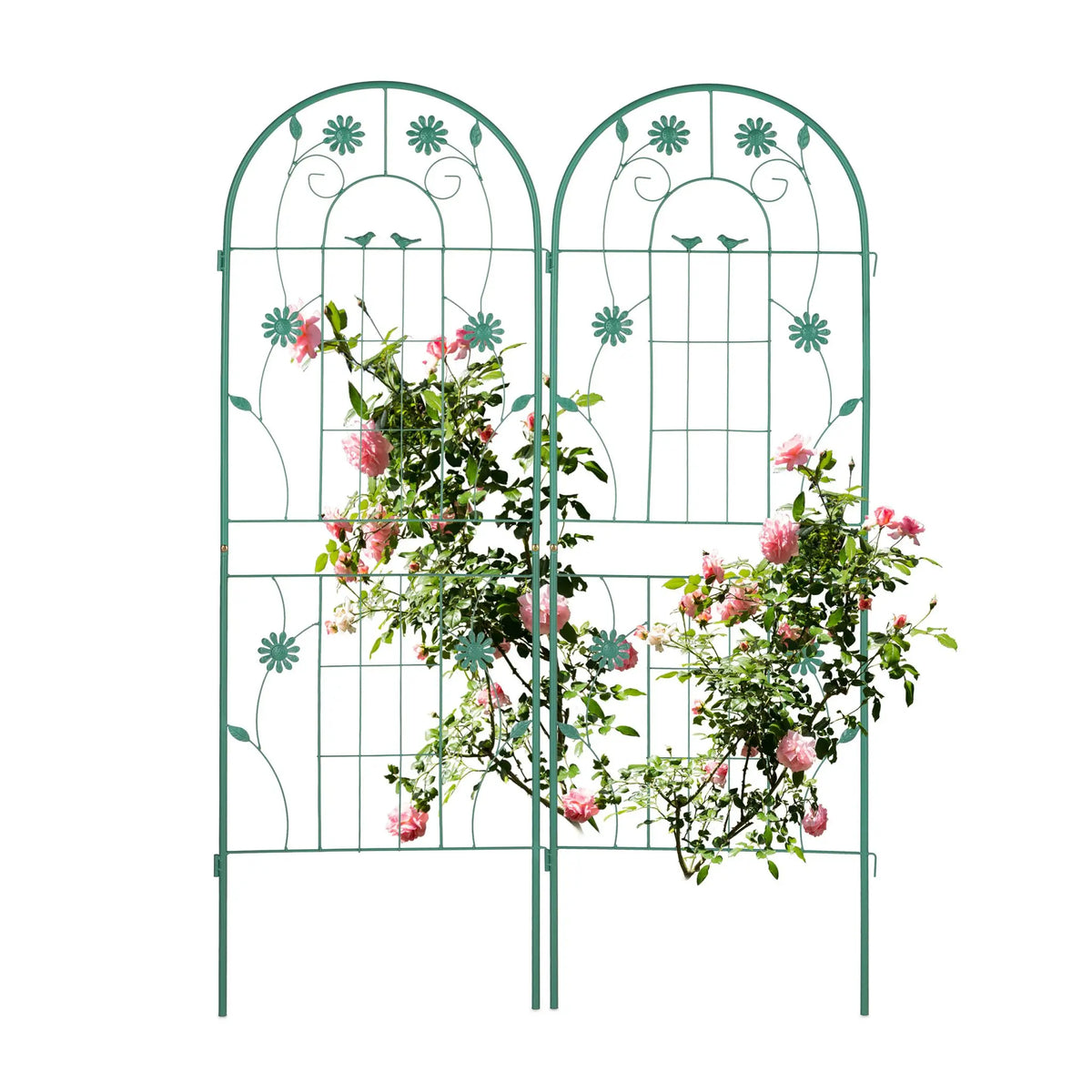 Rankgitter 2er-Set 150cm Grün von Relaxdays