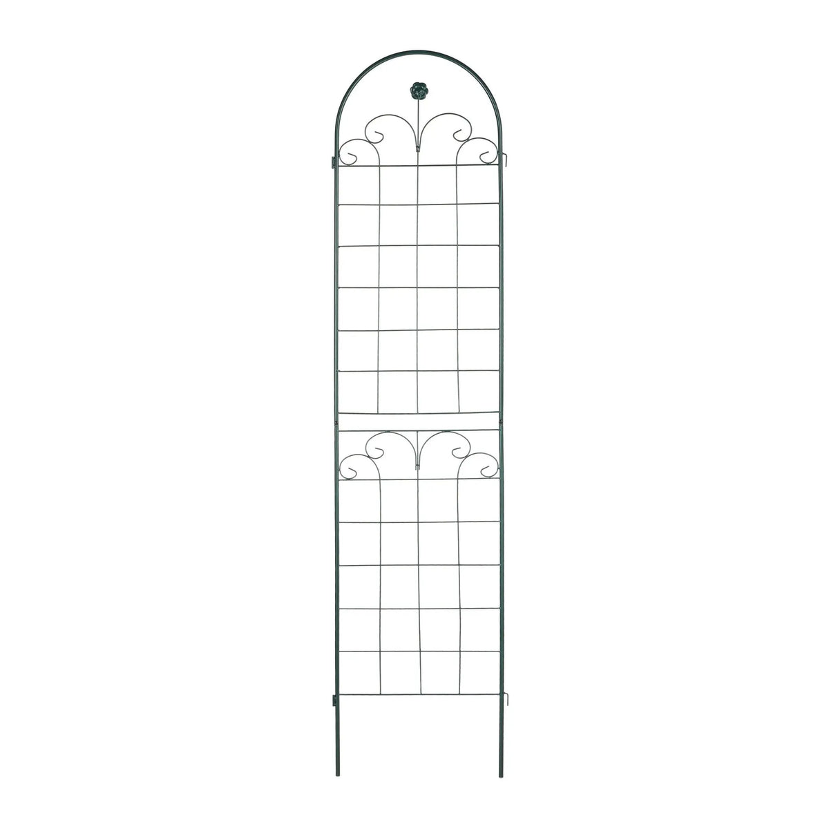 Rankgitter 2er-Set 220cm Dunkelgrün von Relaxdays